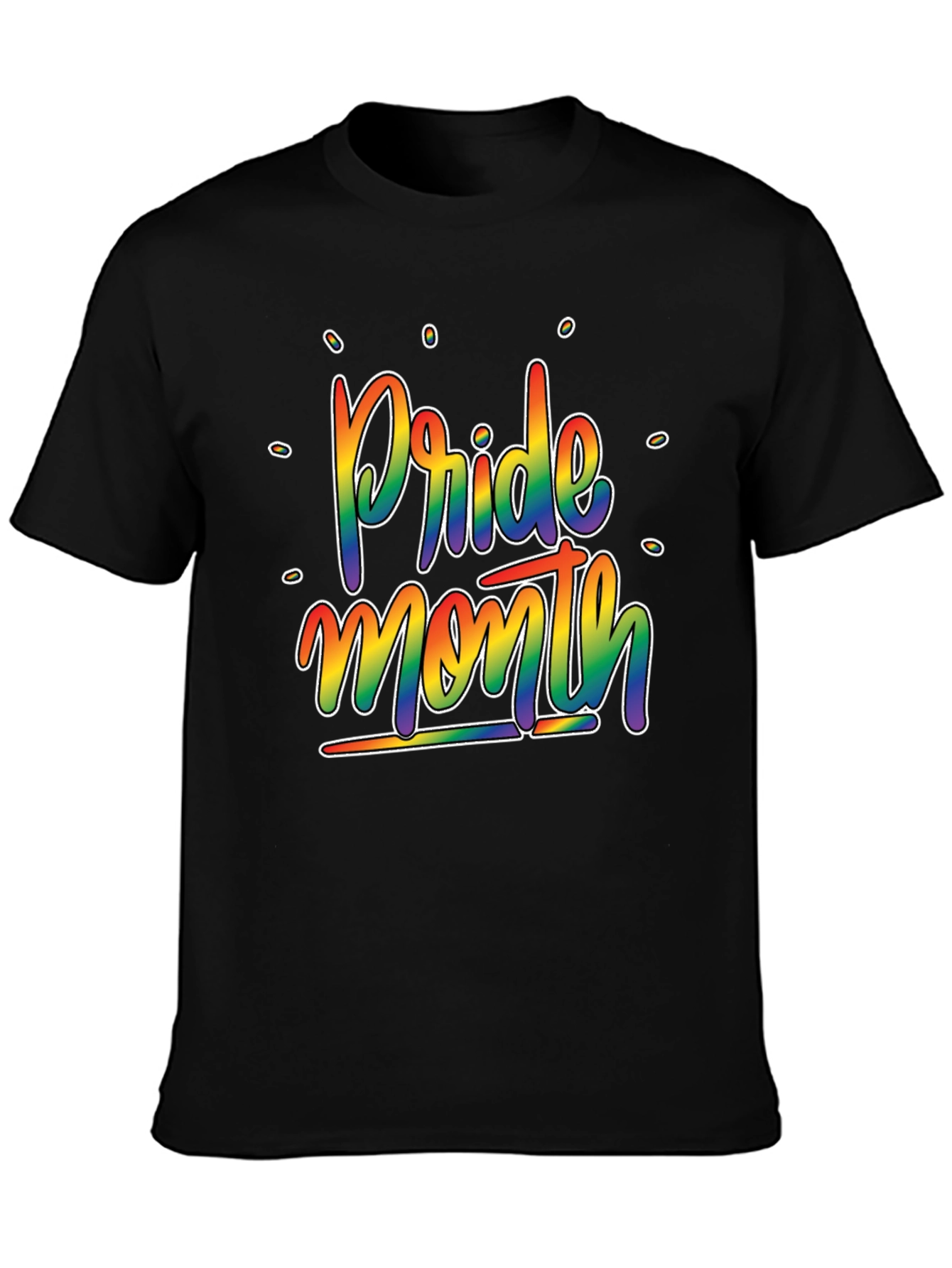 Pride Month Rainbow Graphic T-Shirt