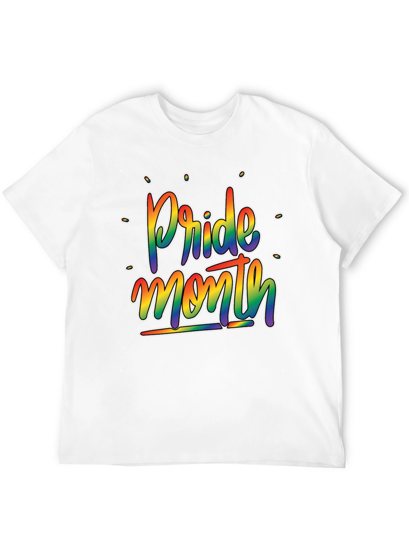 Pride Month Rainbow Graphic T-Shirt