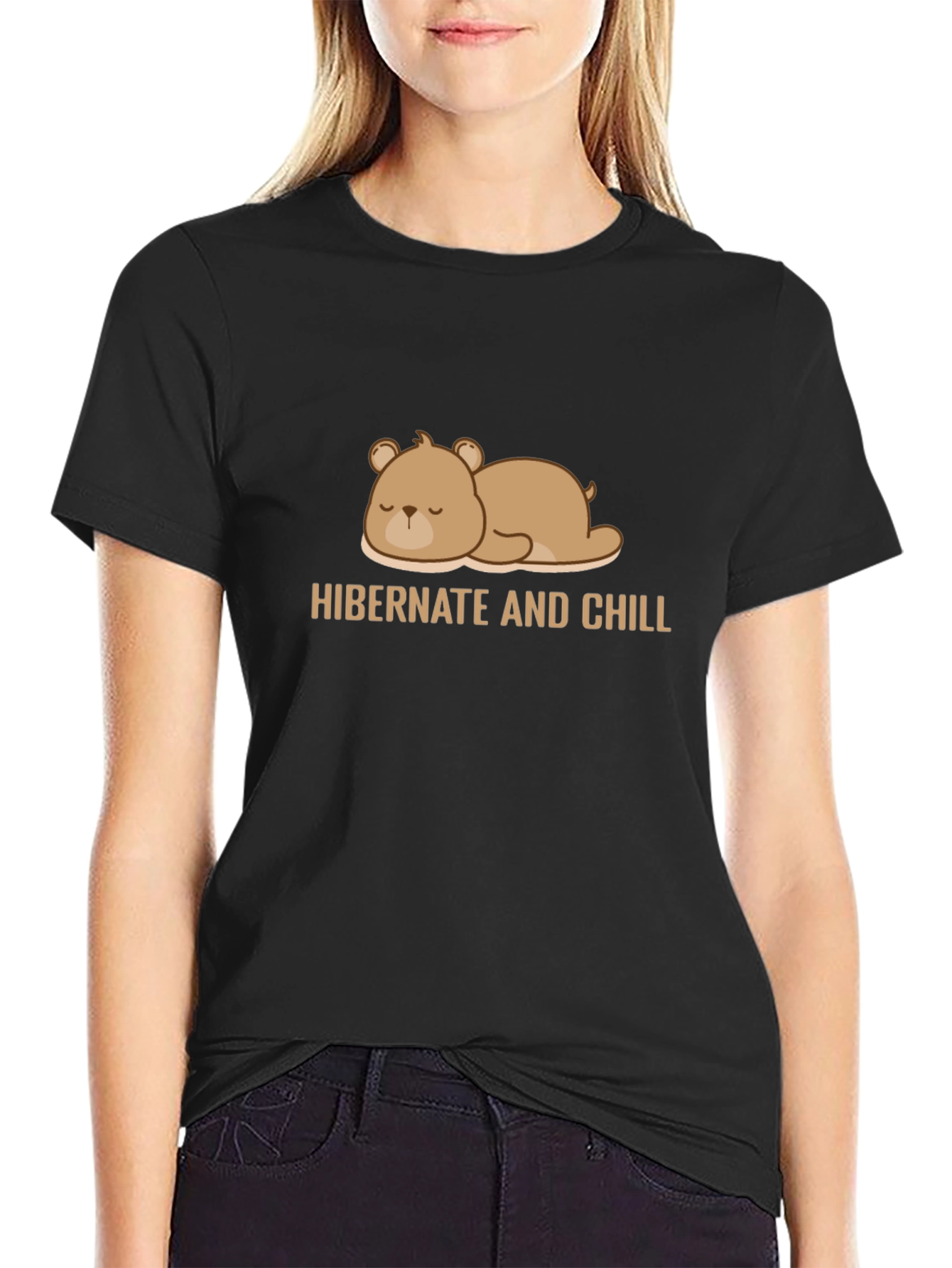 Hibernate and Chill Bear Graphic Tee