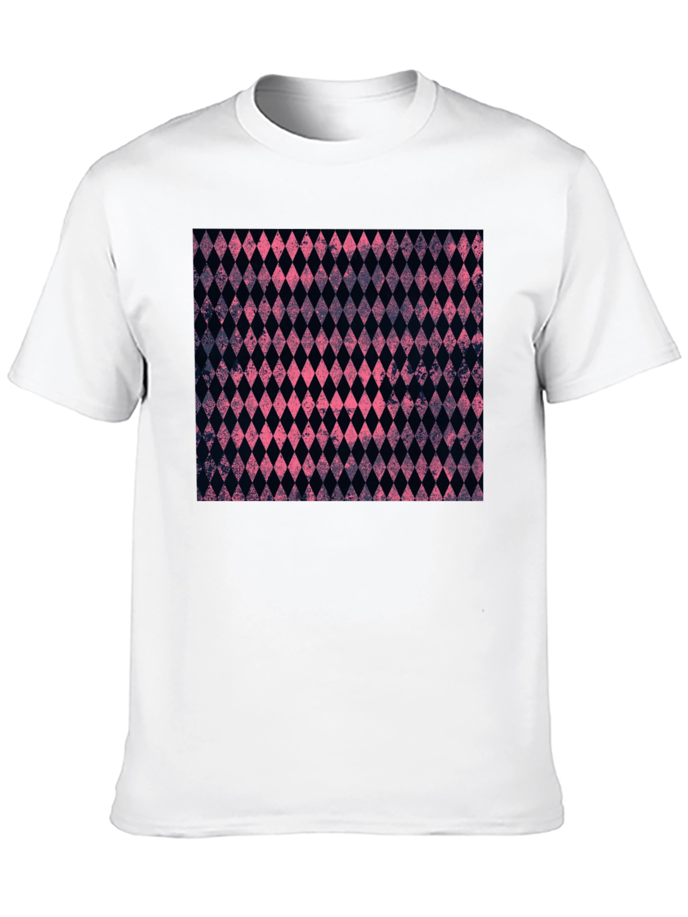 Diamond Pattern Black Tee