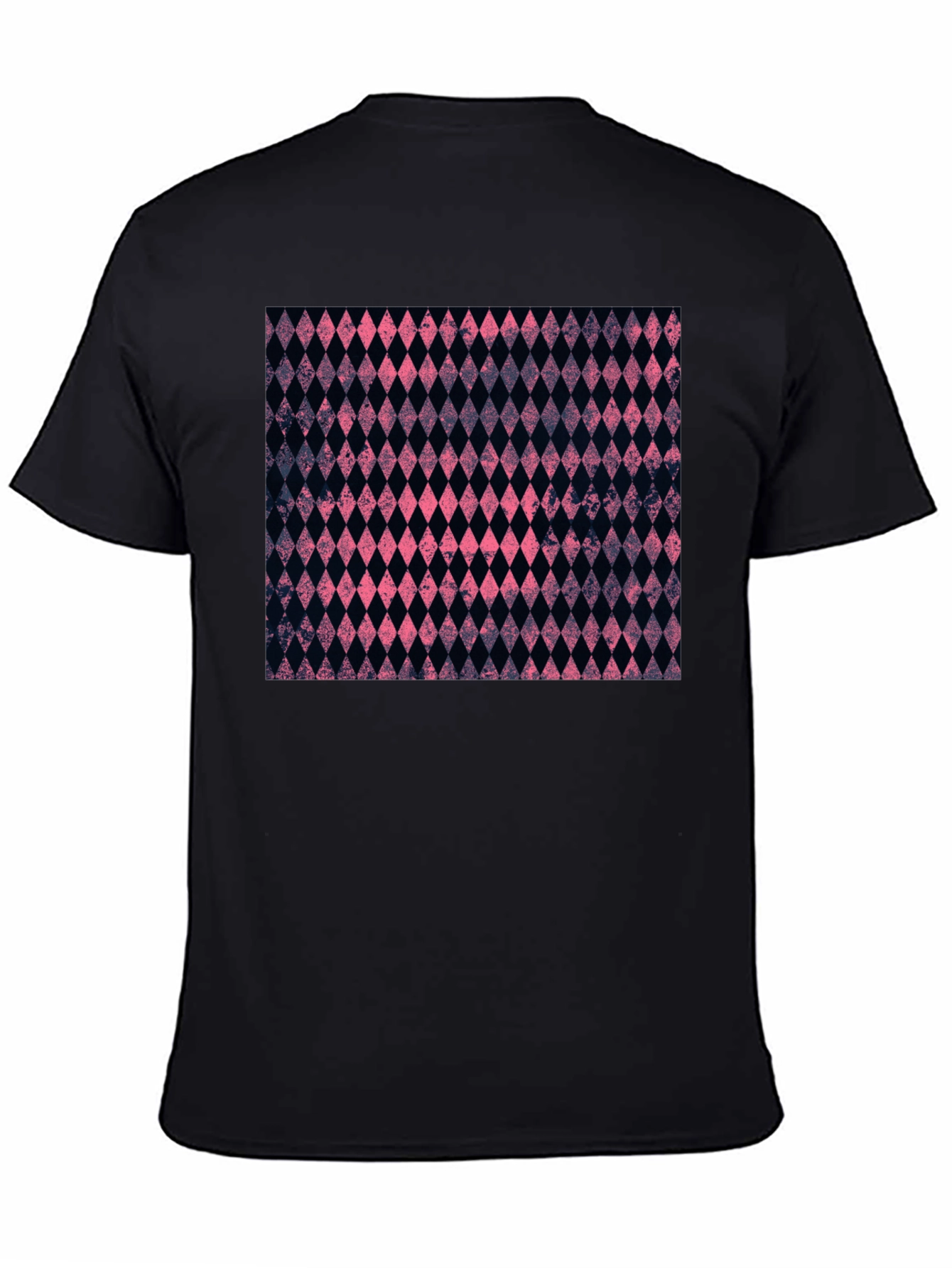 Diamond Pattern Black Tee