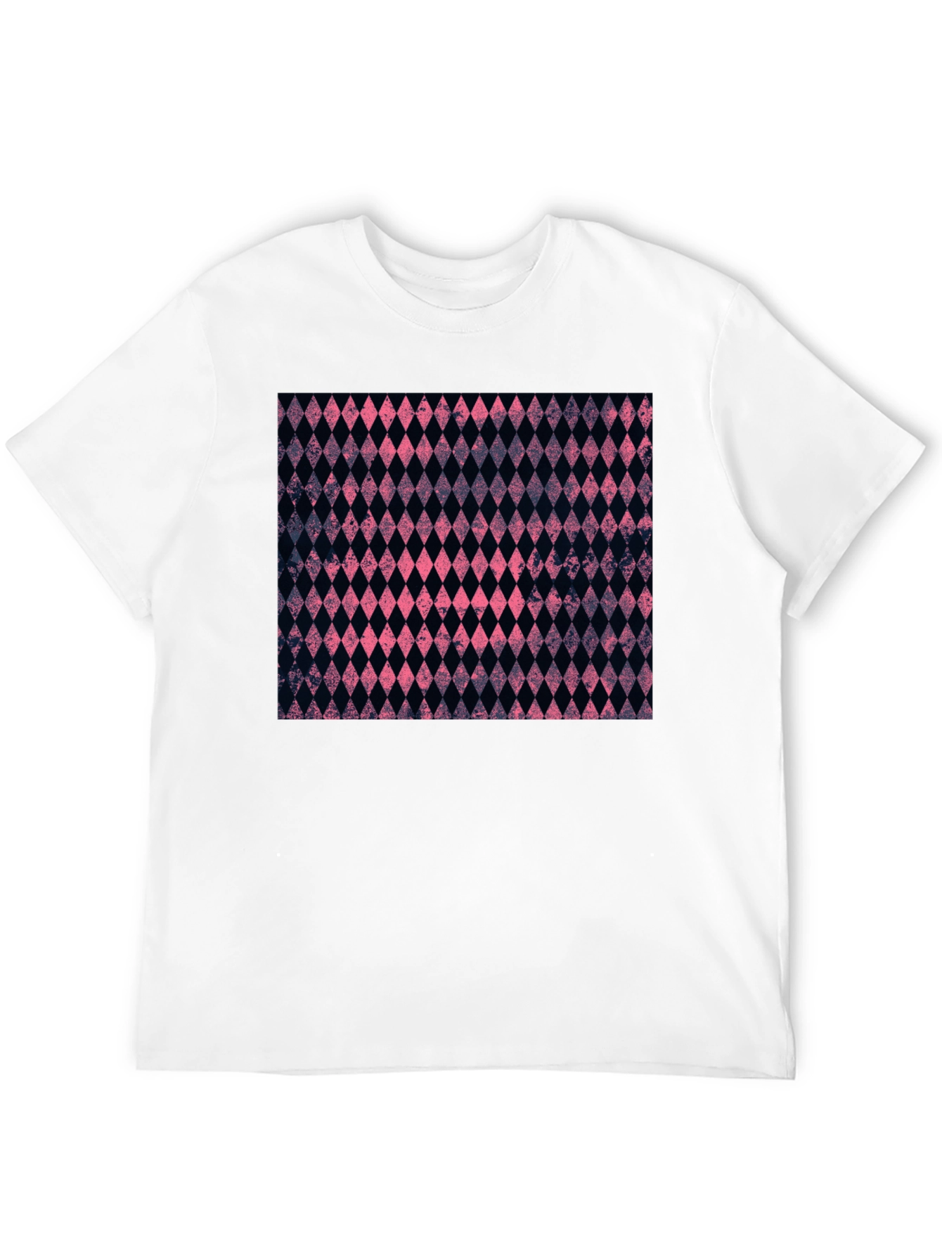 Diamond Pattern Black Tee