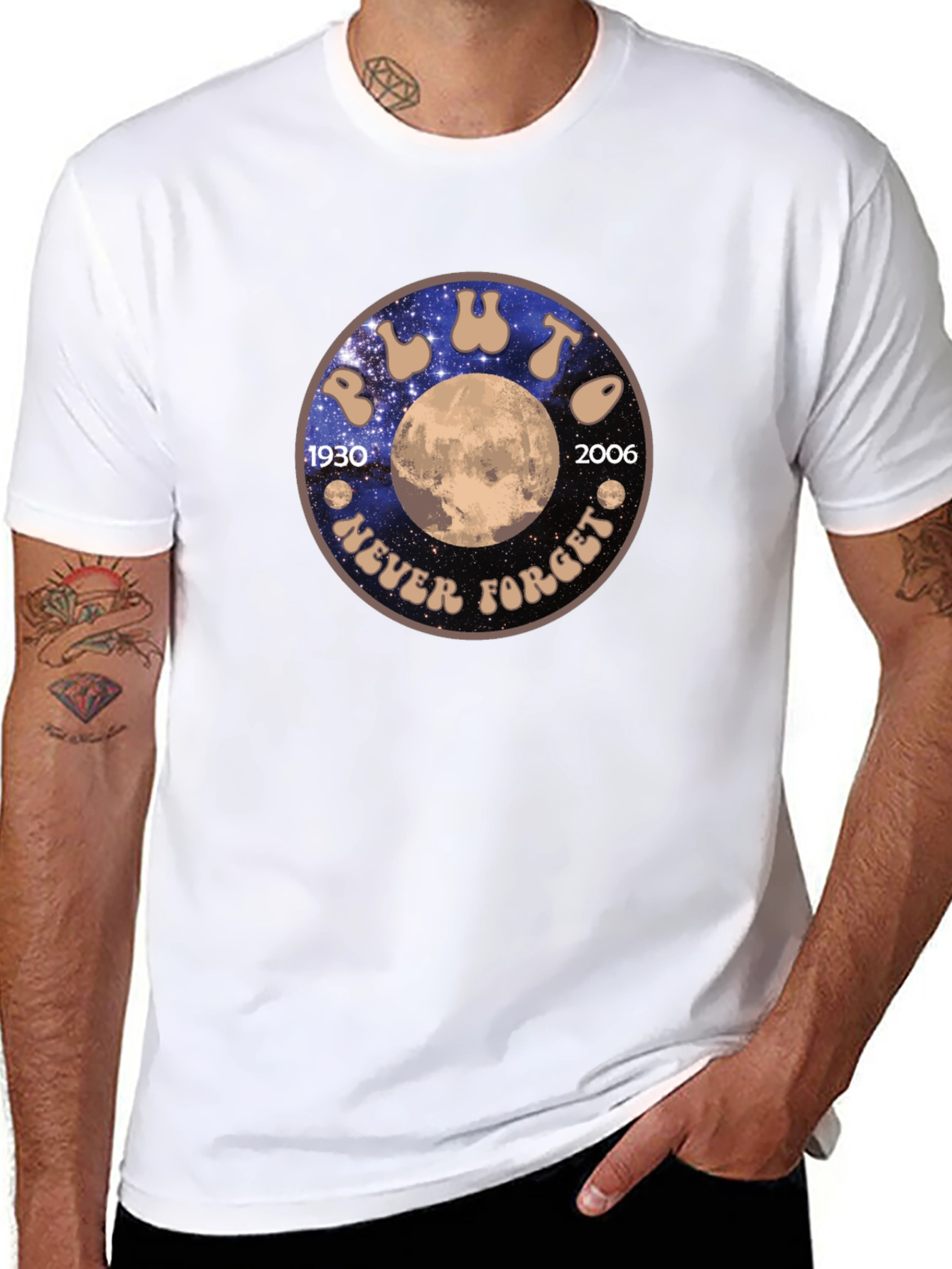 Pluto Never Forget Graphic T-Shirt