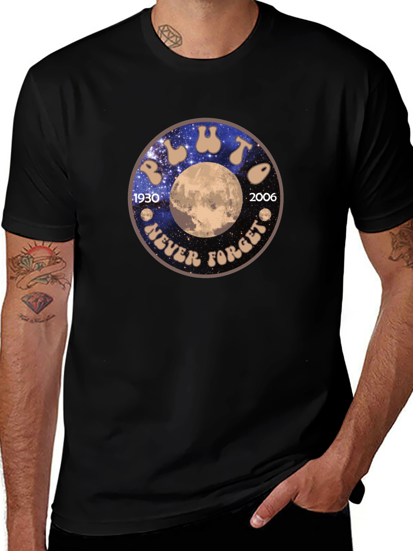 Pluto Never Forget Graphic T-Shirt