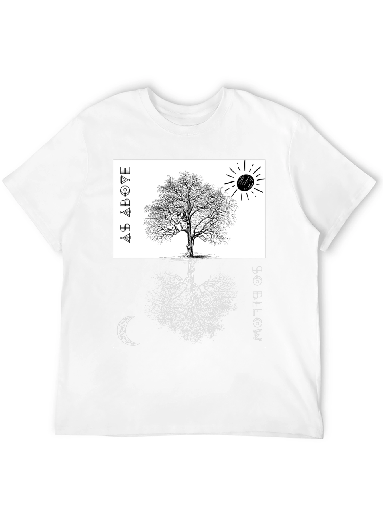 As Above So Below Tree Graphic Tee
