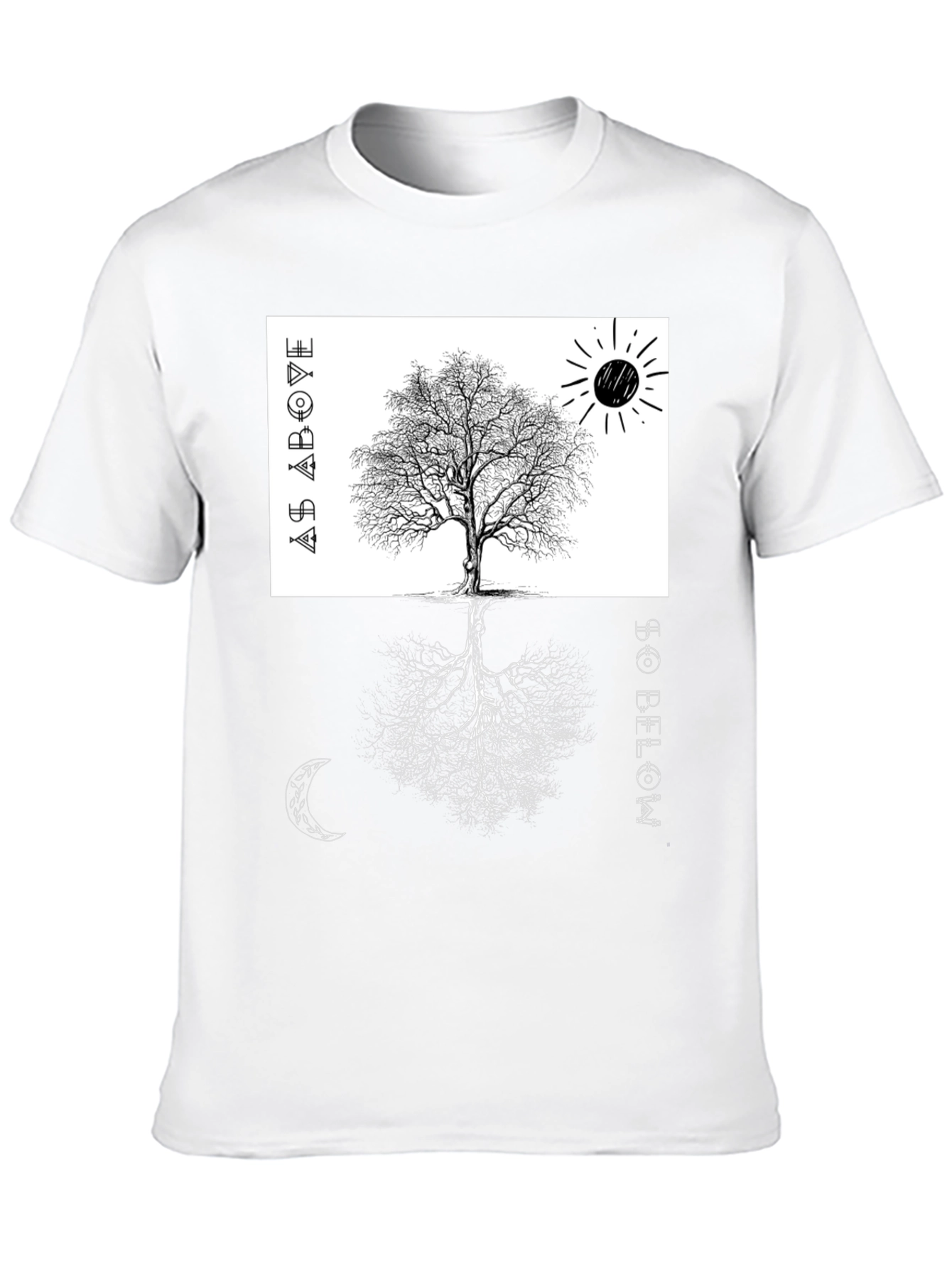 As Above So Below Tree Graphic Tee