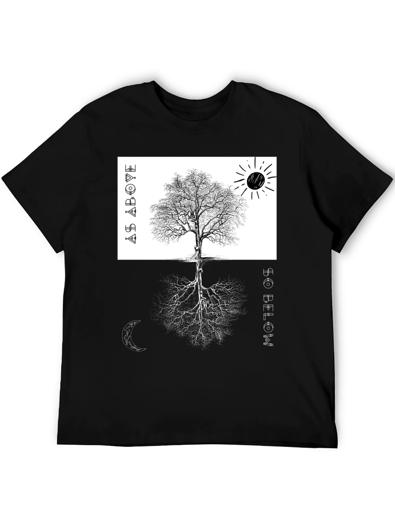 As Above So Below Tree Graphic Tee