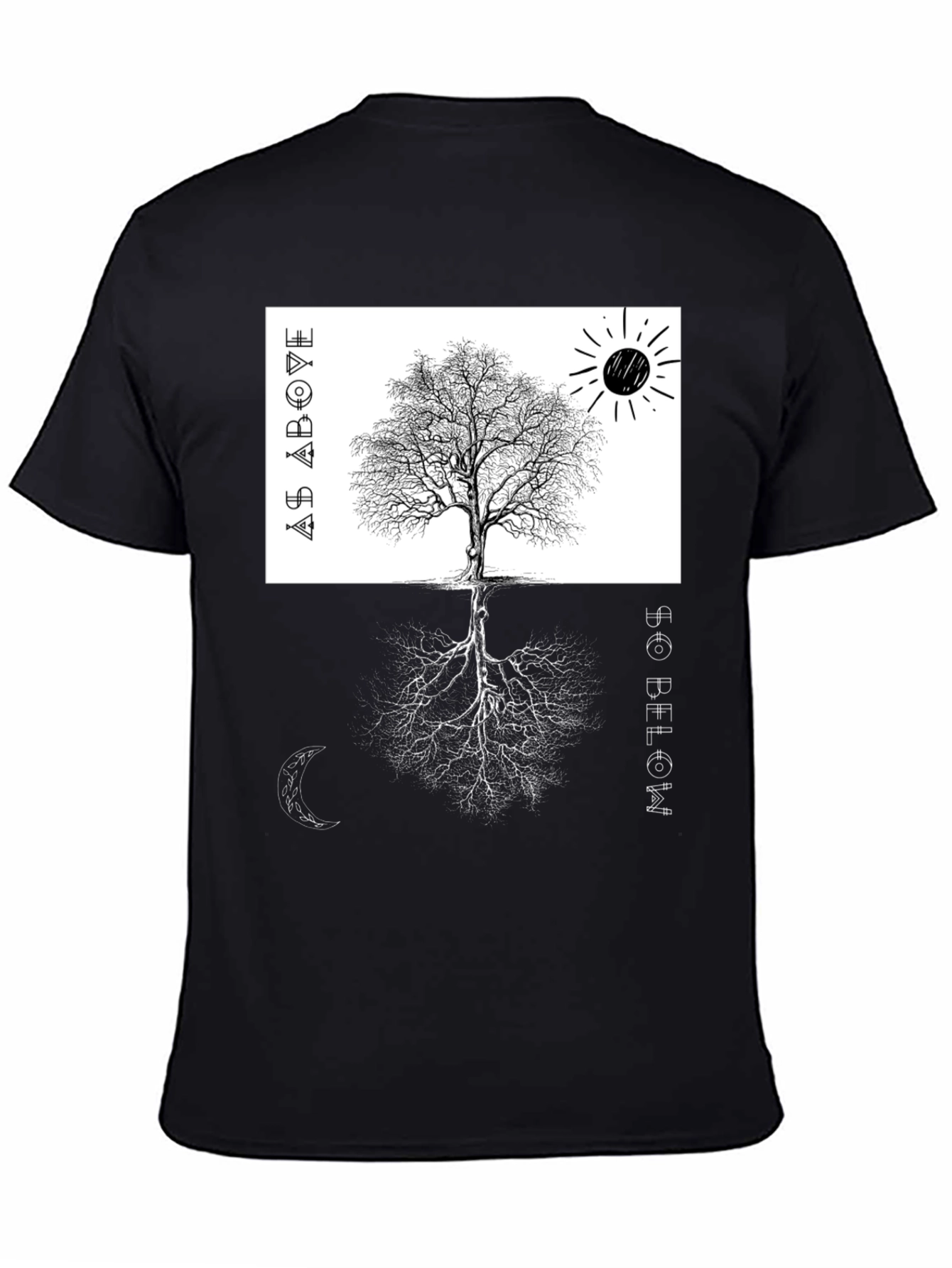 As Above So Below Tree Graphic Tee