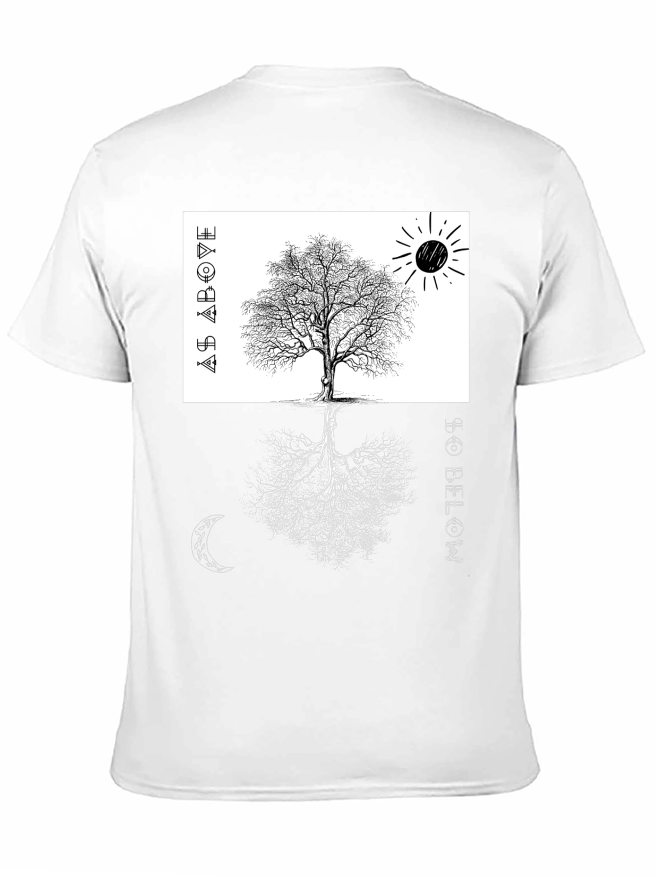 As Above So Below Tree Graphic Tee