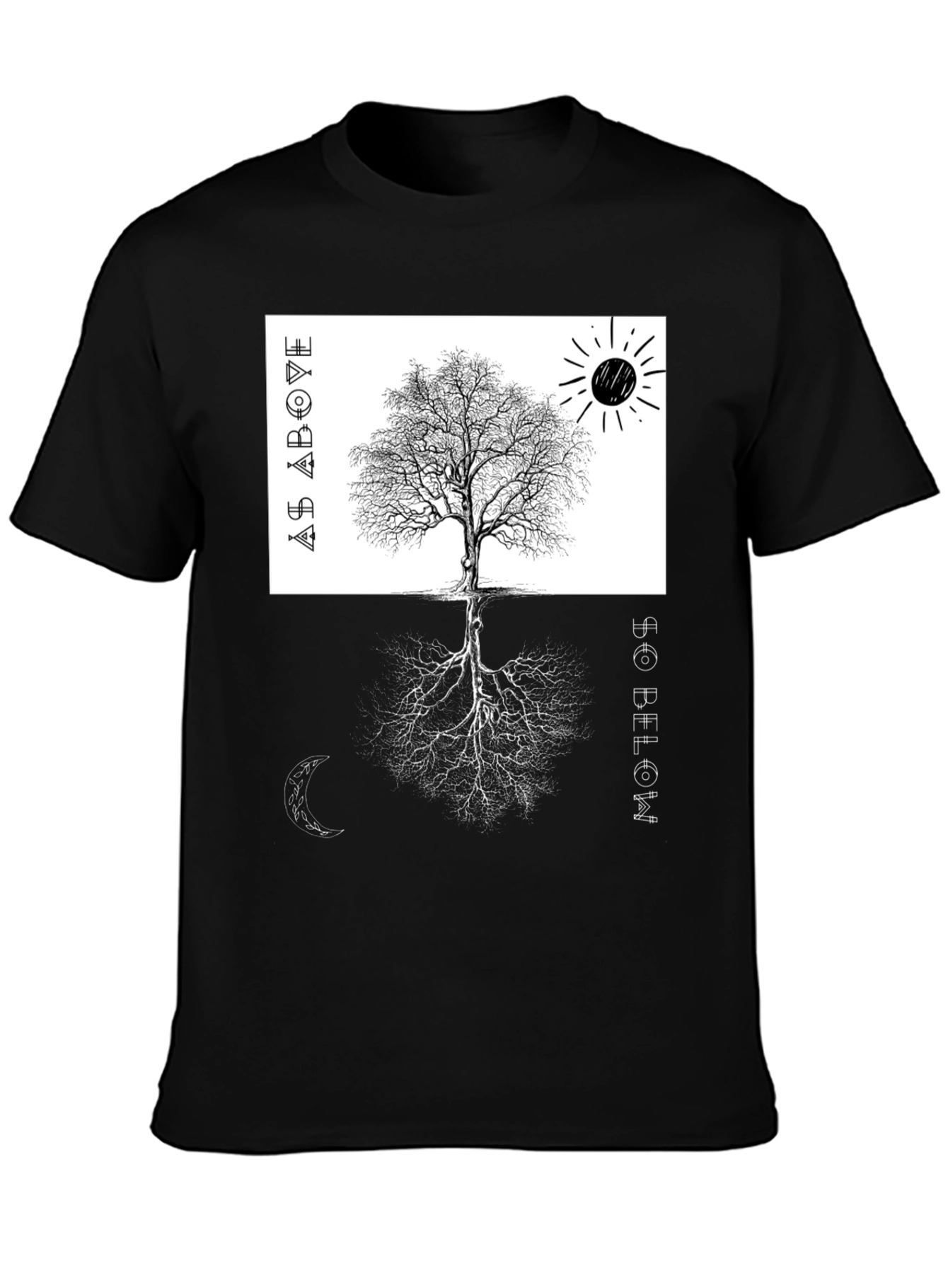As Above So Below Tree Graphic Tee