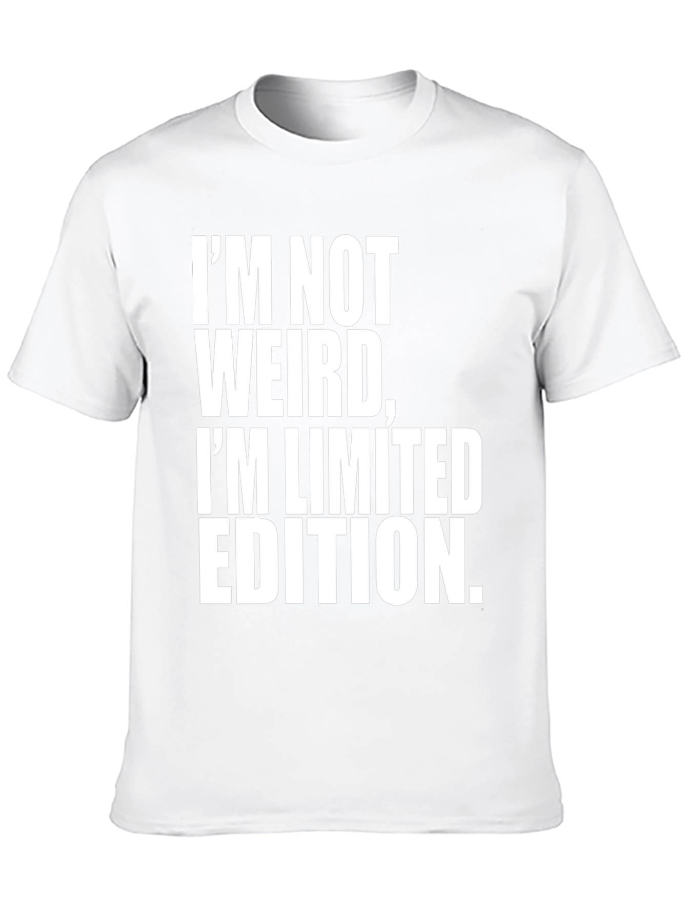 Im Not Weird Im Limited Edition Black T-Shirt