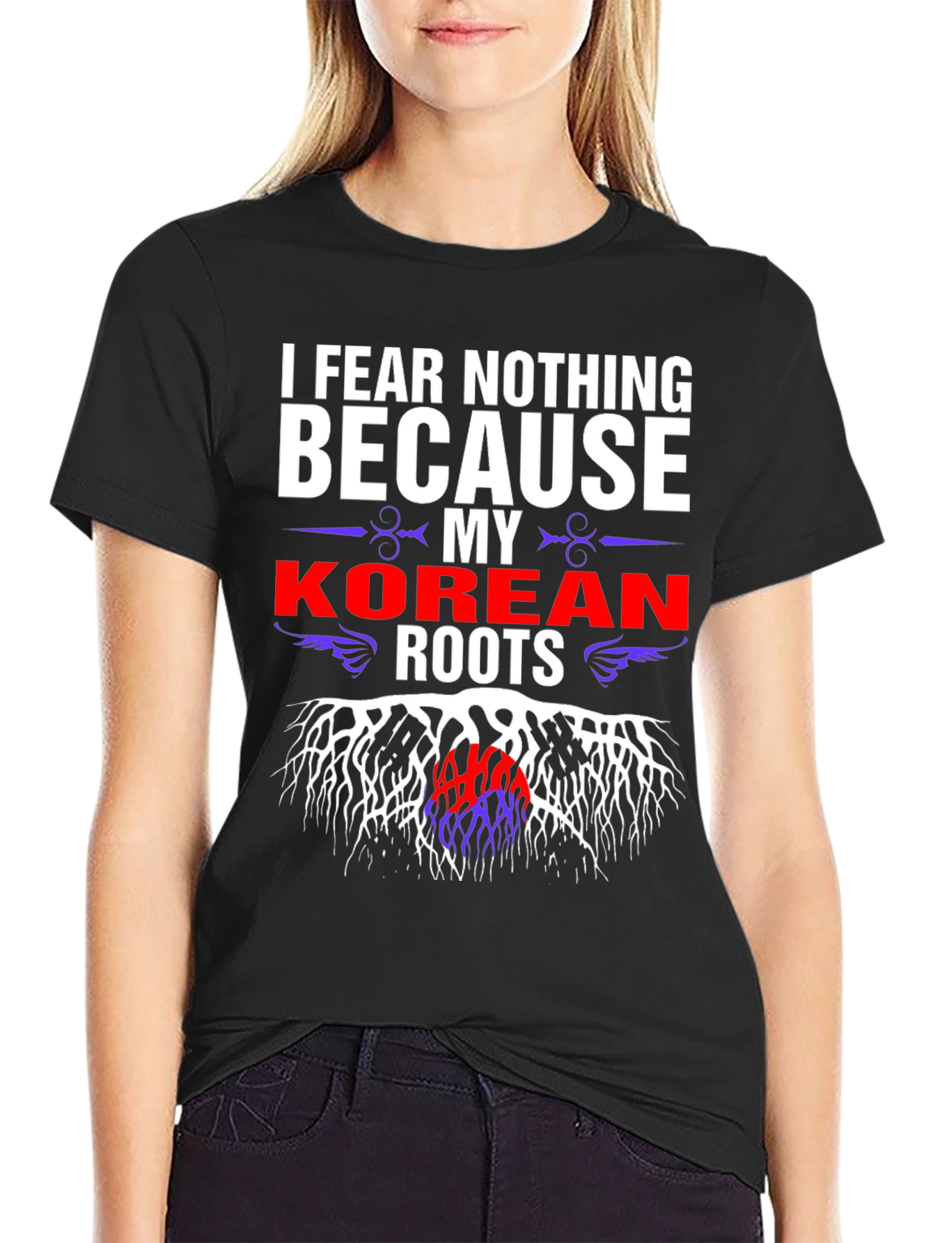 Korean Roots T-Shirt - I Fear Nothing Tee