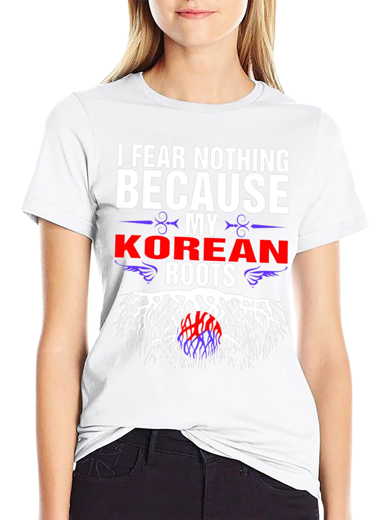 Korean Roots T-Shirt - I Fear Nothing Tee