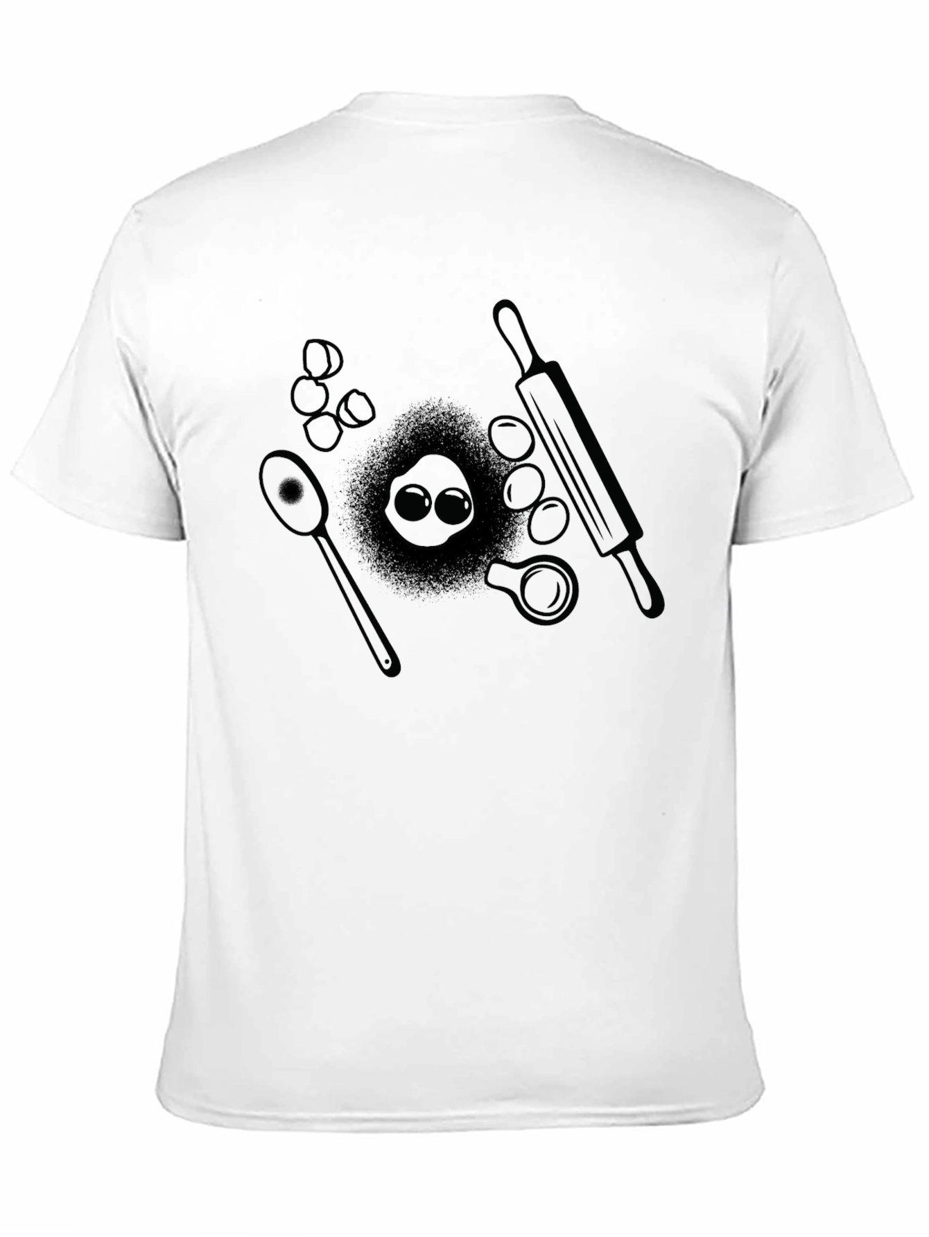 Bakers Delight Tee - Black Cotton Baking Design