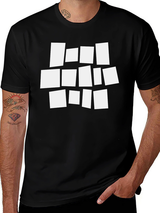 Abstract Graphic Black T-Shirt