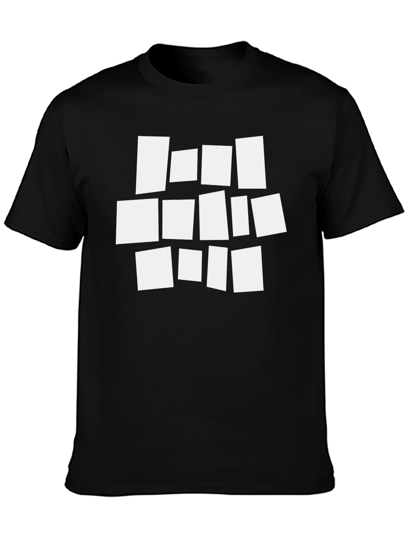 Abstract Graphic Black T-Shirt