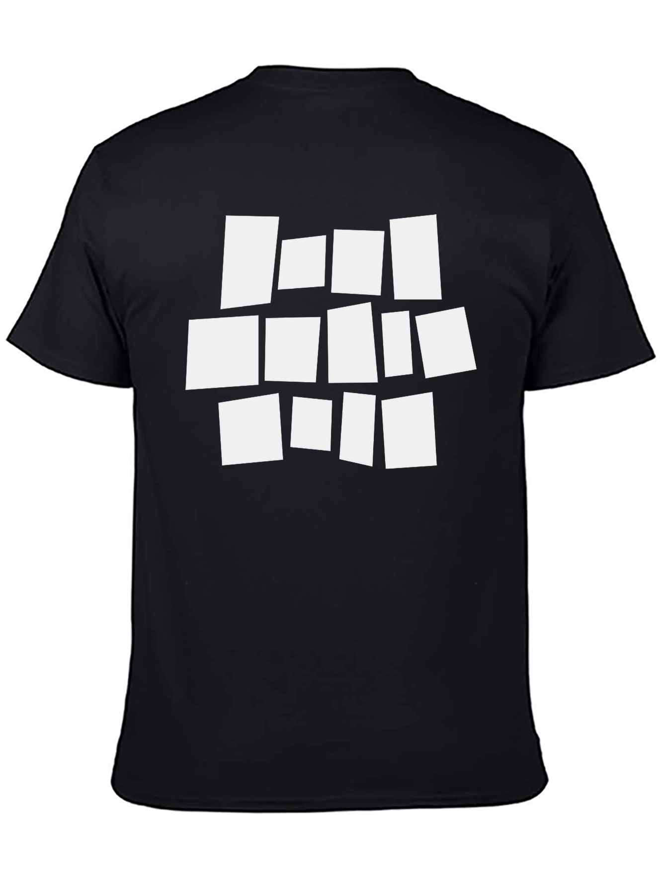 Abstract Graphic Black T-Shirt