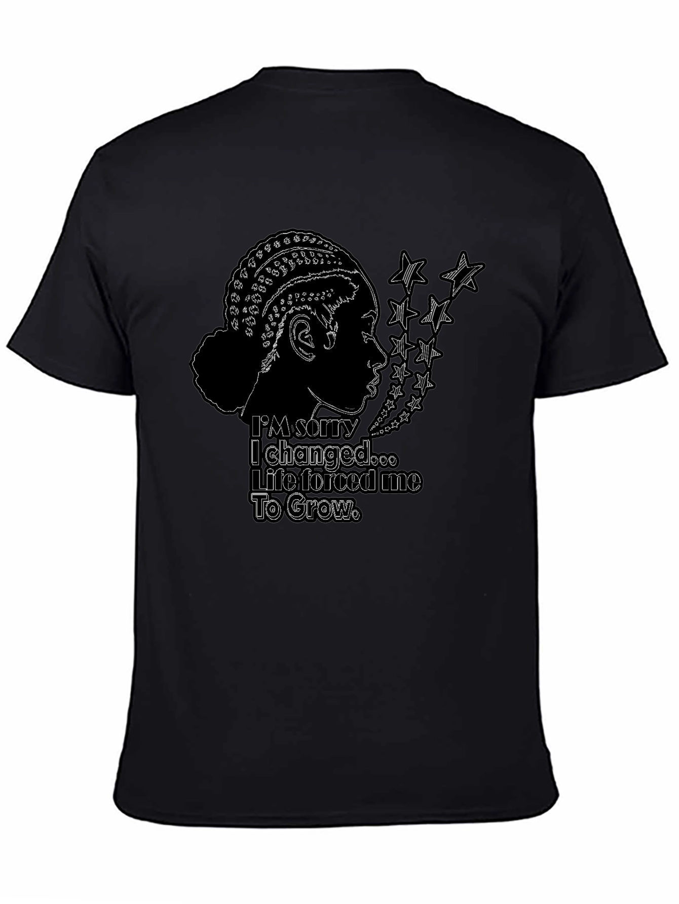 Im Sorry I Changed Black Graphic Tee