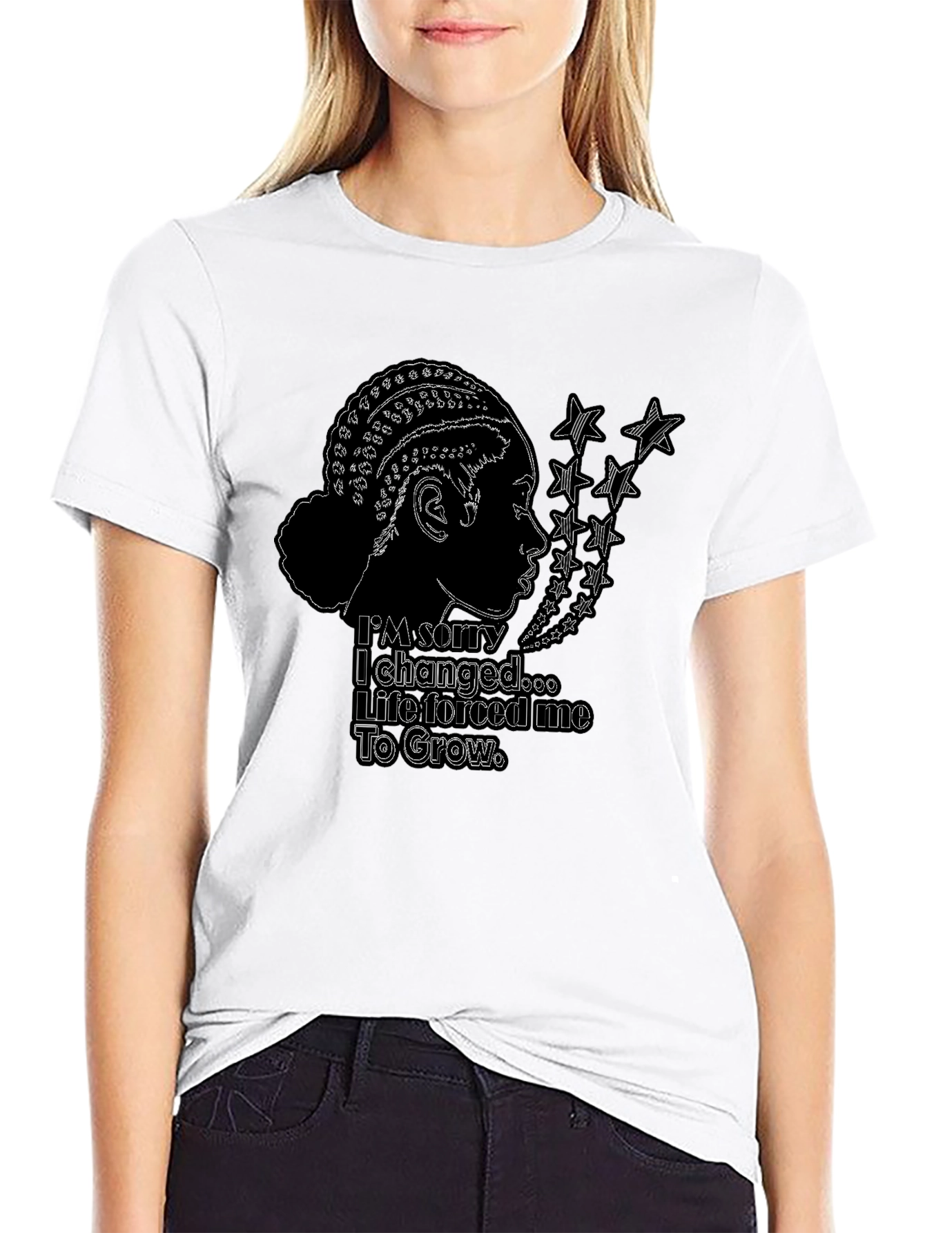 Im Sorry I Changed Black Graphic Tee