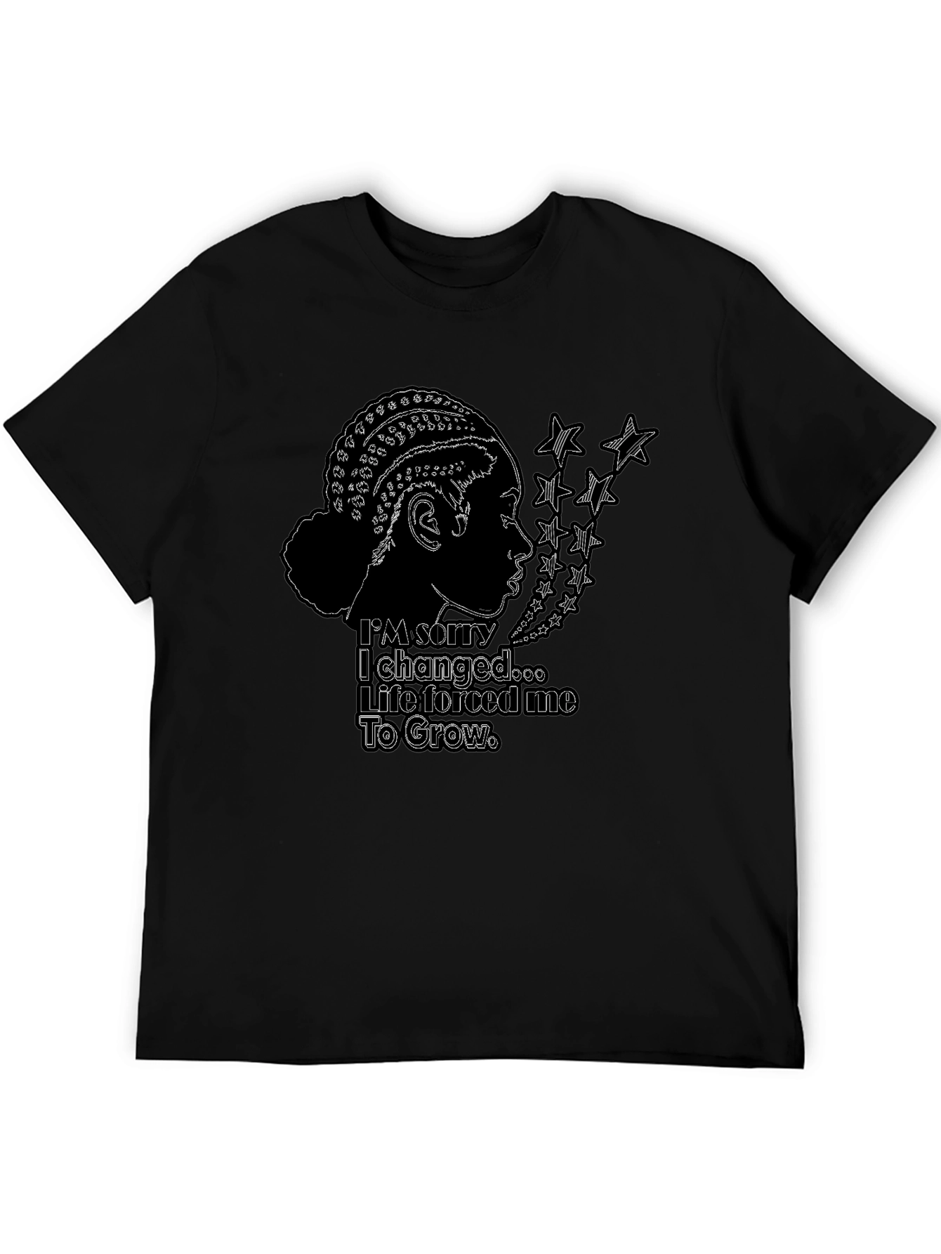 Im Sorry I Changed Black Graphic Tee