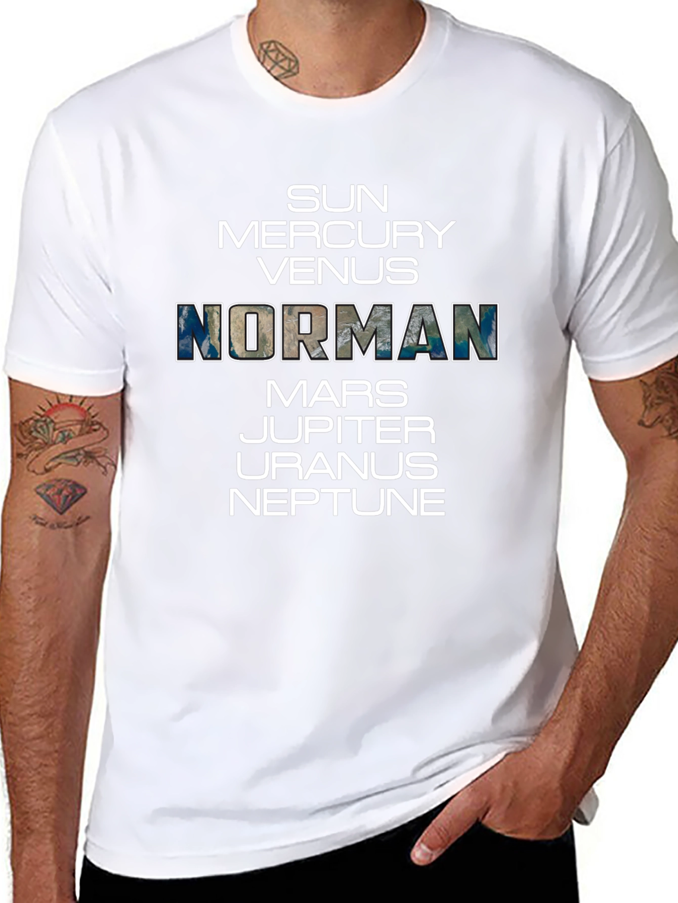 Planetary T-Shirt - Sun Mercury Venus Earth Mars