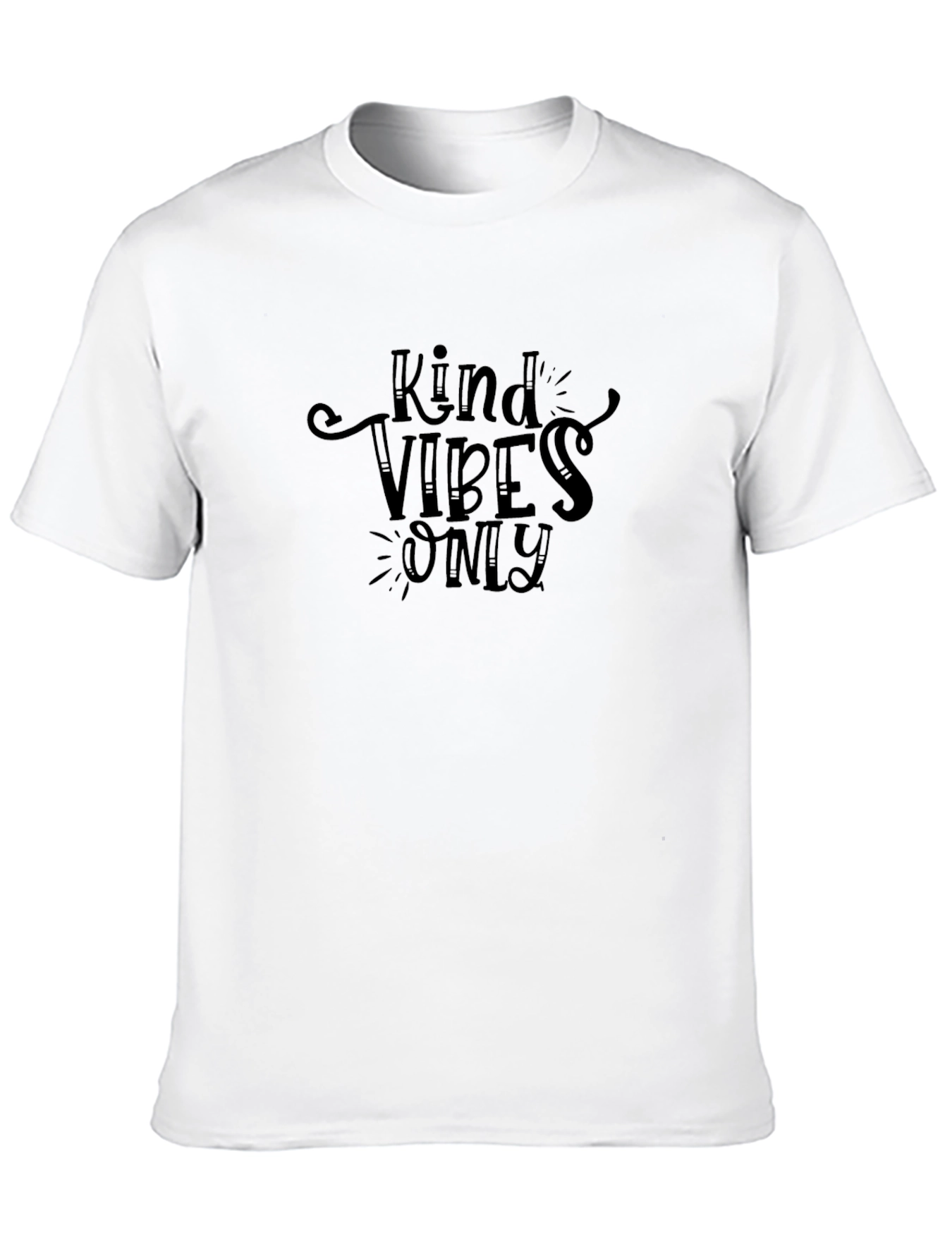 Kind Vibes Only Black Graphic Tee