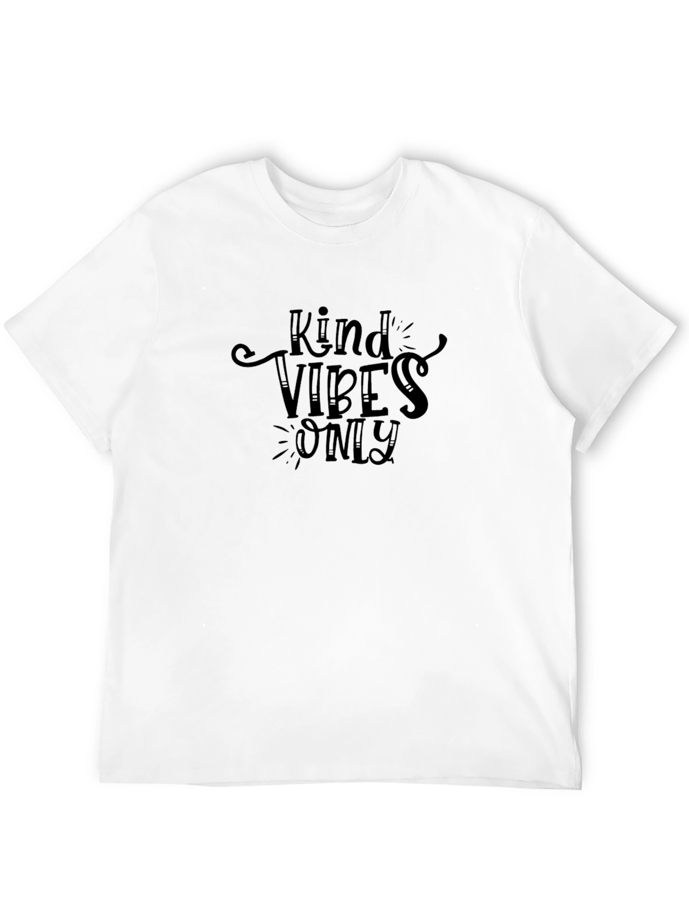 Kind Vibes Only Black Graphic Tee