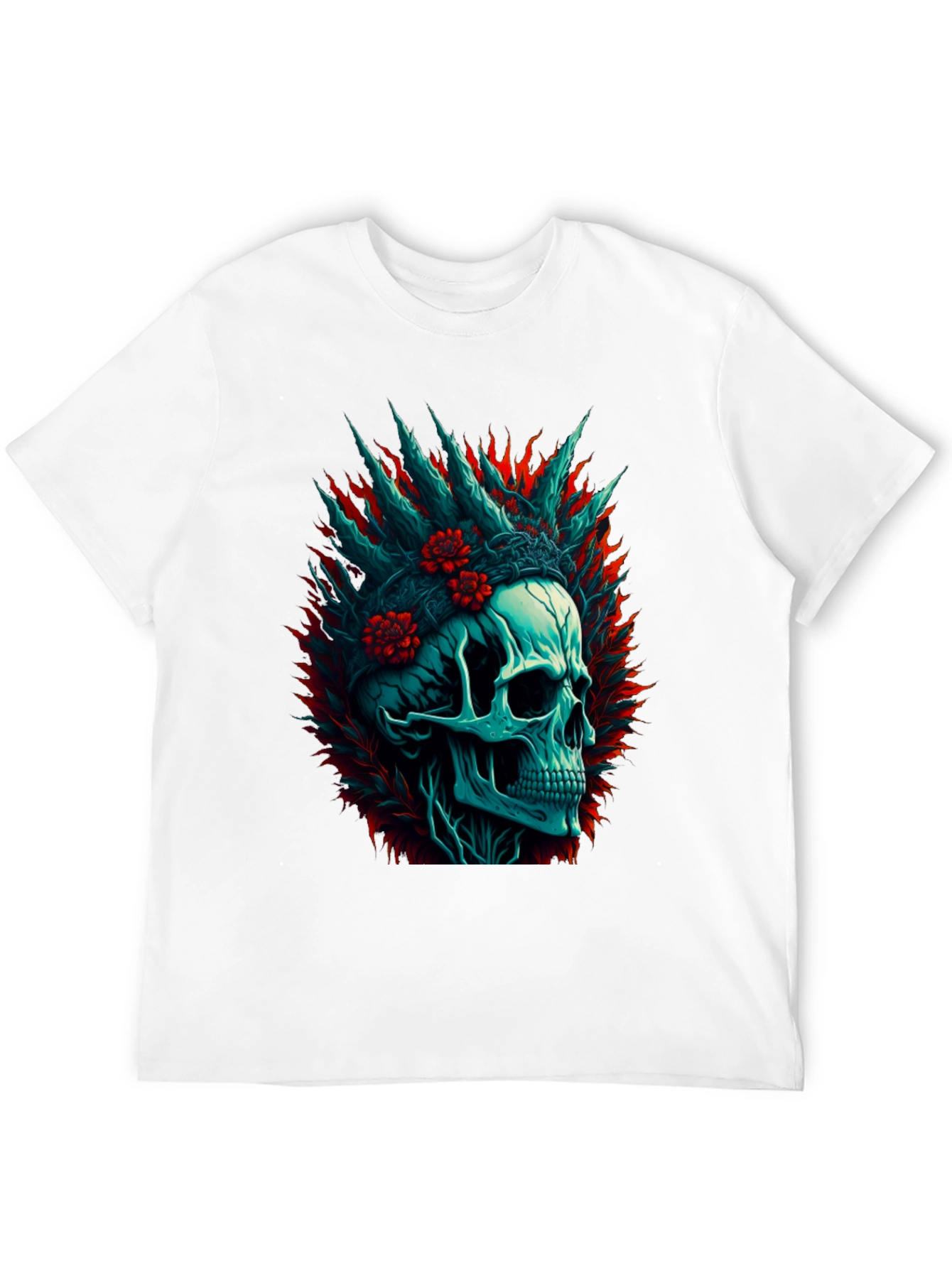 Skull Graphic Print T-Shirt