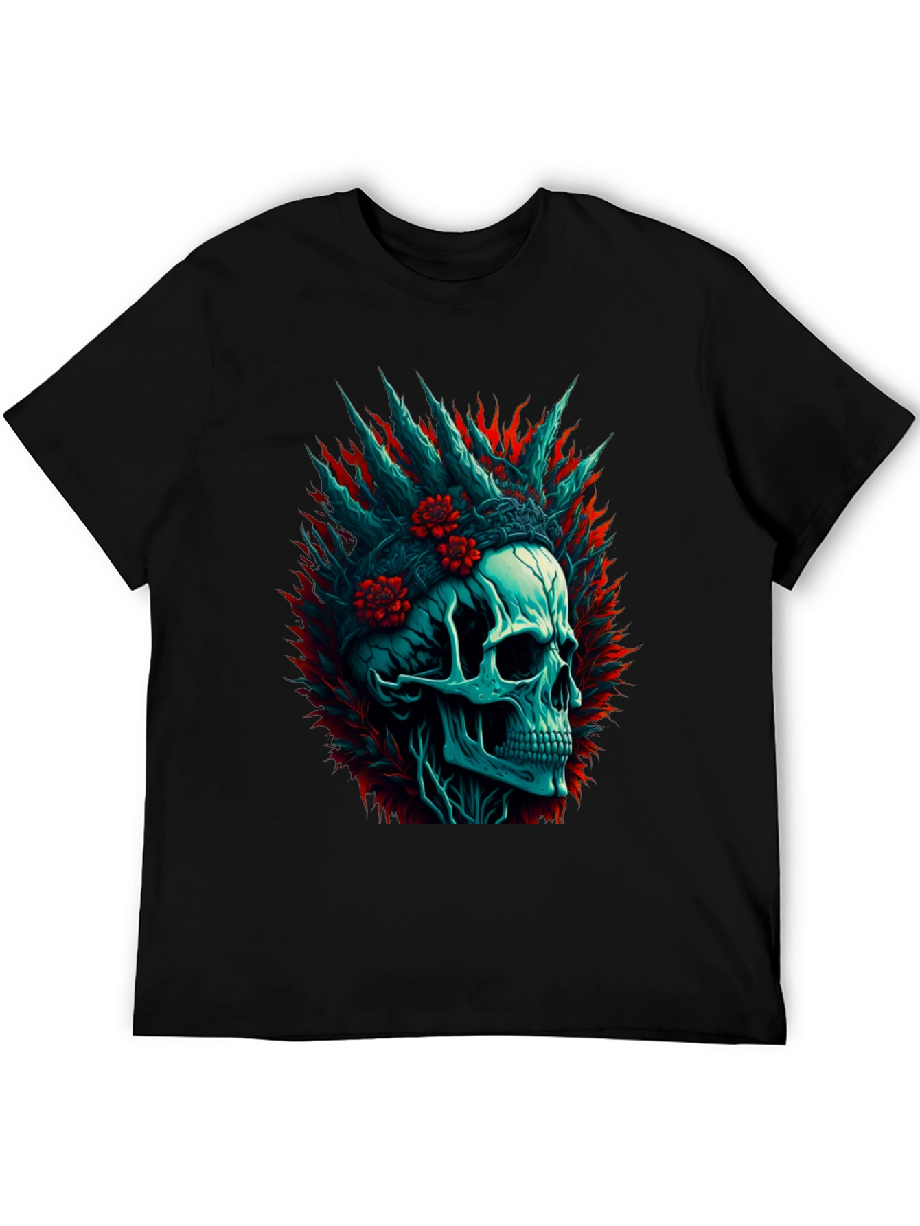 Skull Graphic Print T-Shirt