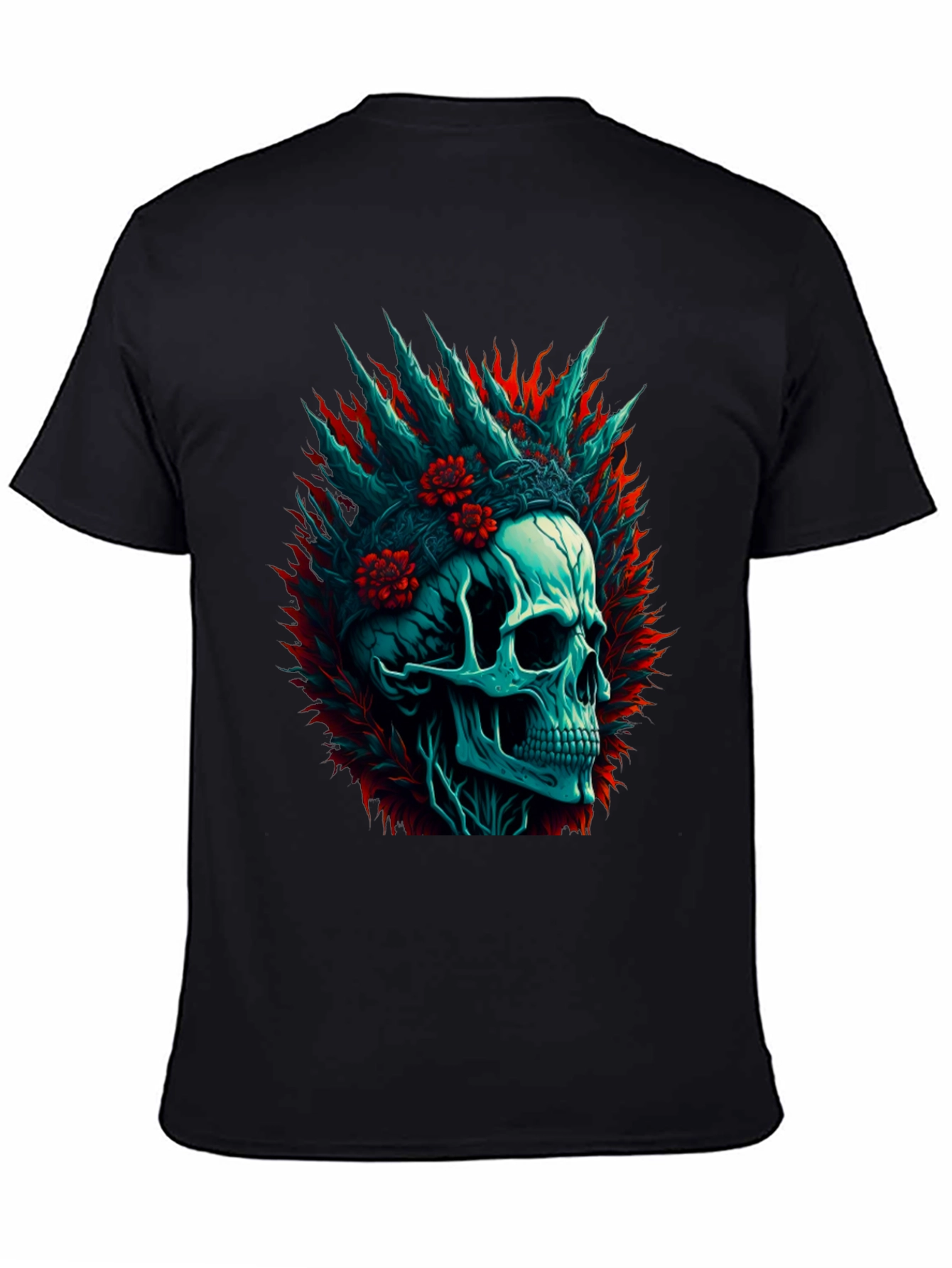 Skull Graphic Print T-Shirt