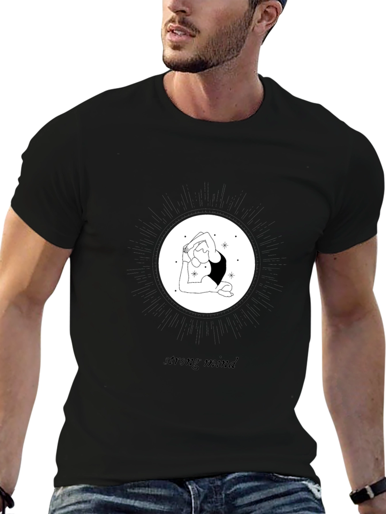 Mindful Strength Tee - Yoga Graphic Print