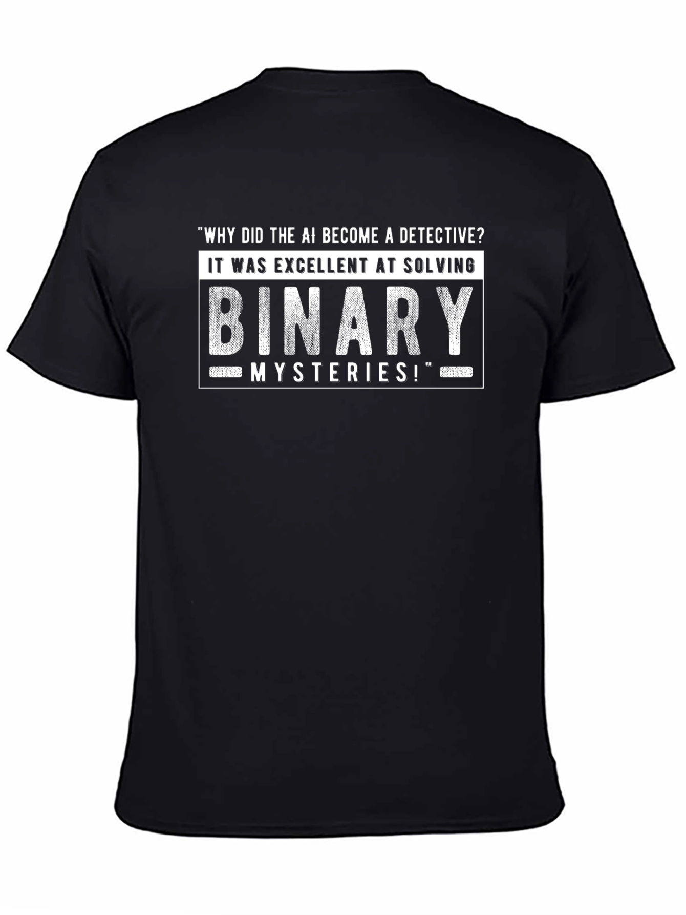 AI Detective Binary Mysteries Graphic T-Shirt