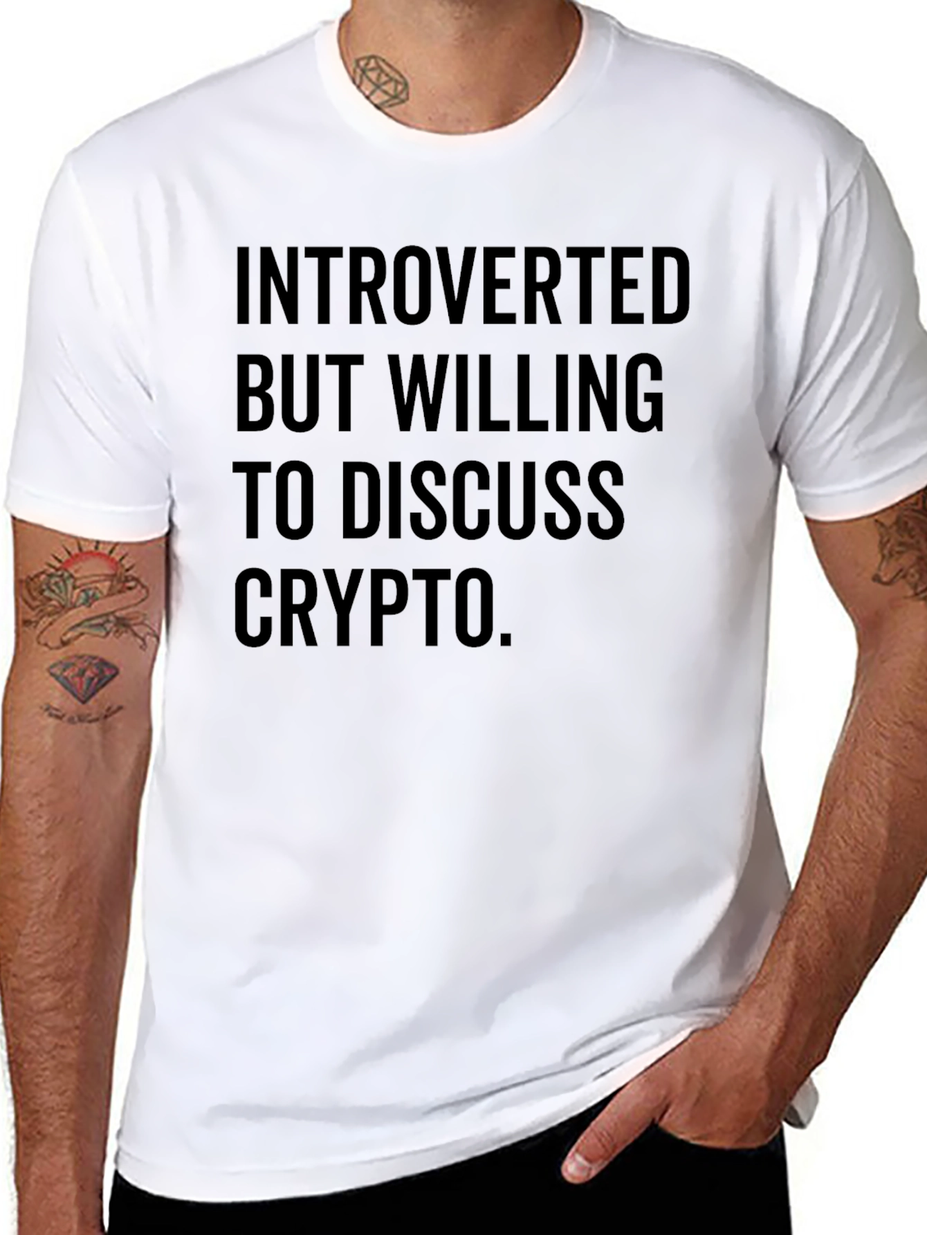 Introverted Crypto Black T-Shirt