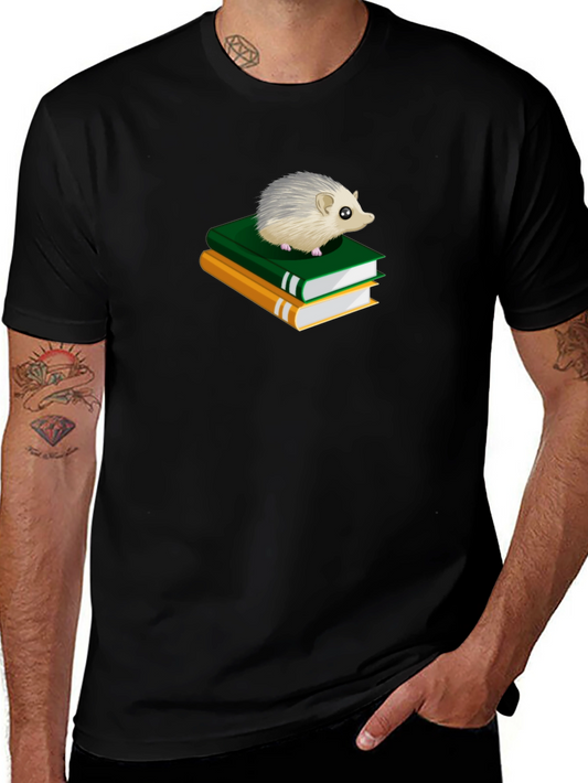 Hedgehog on Books Graphic Tee