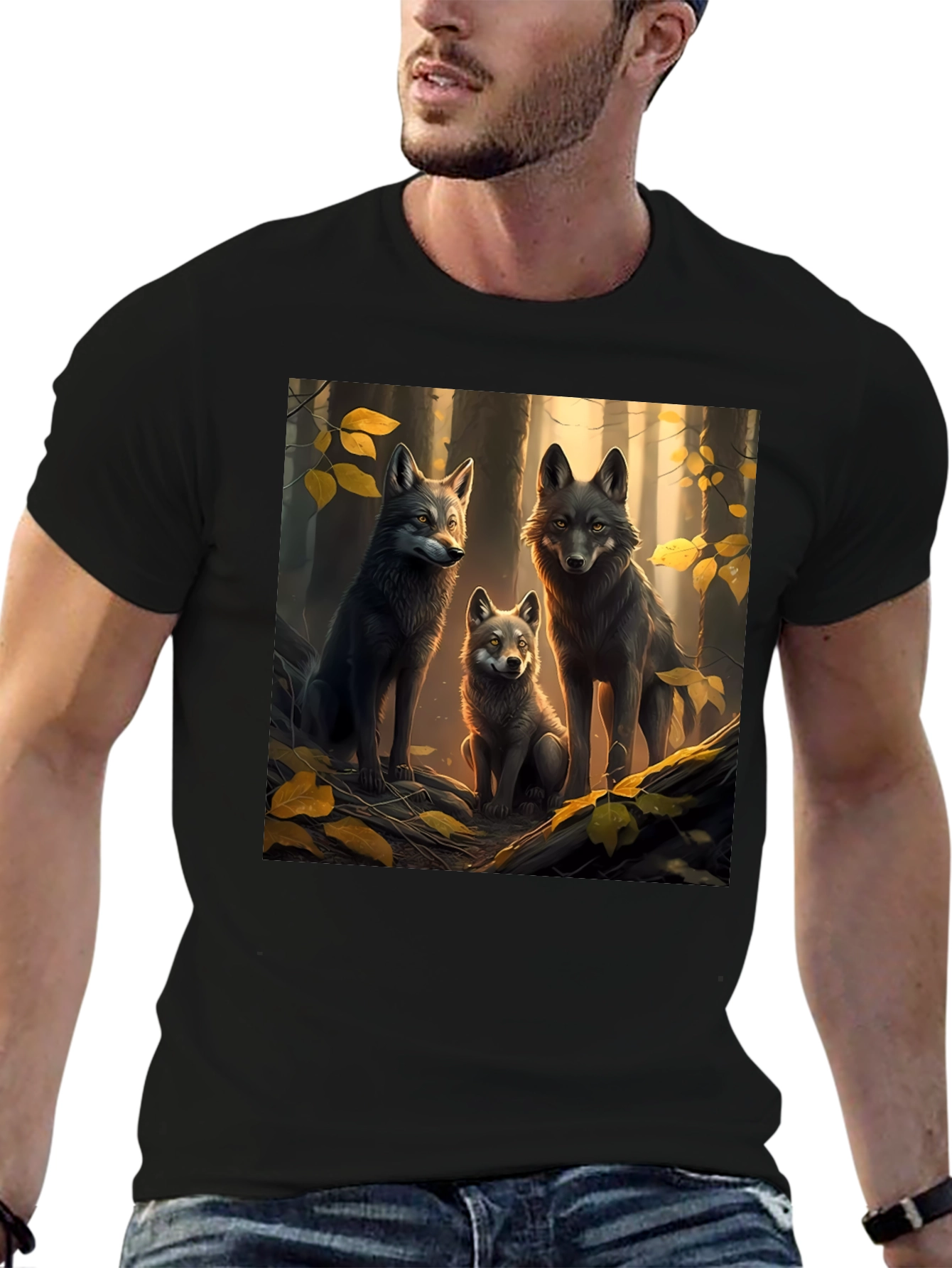 Wolf Pack Forest Graphic Tee