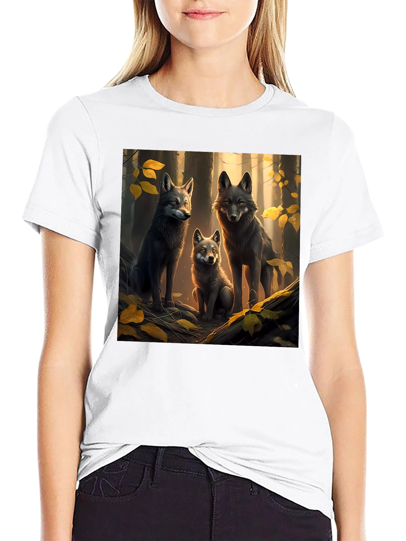 Wolf Pack Forest Graphic Tee