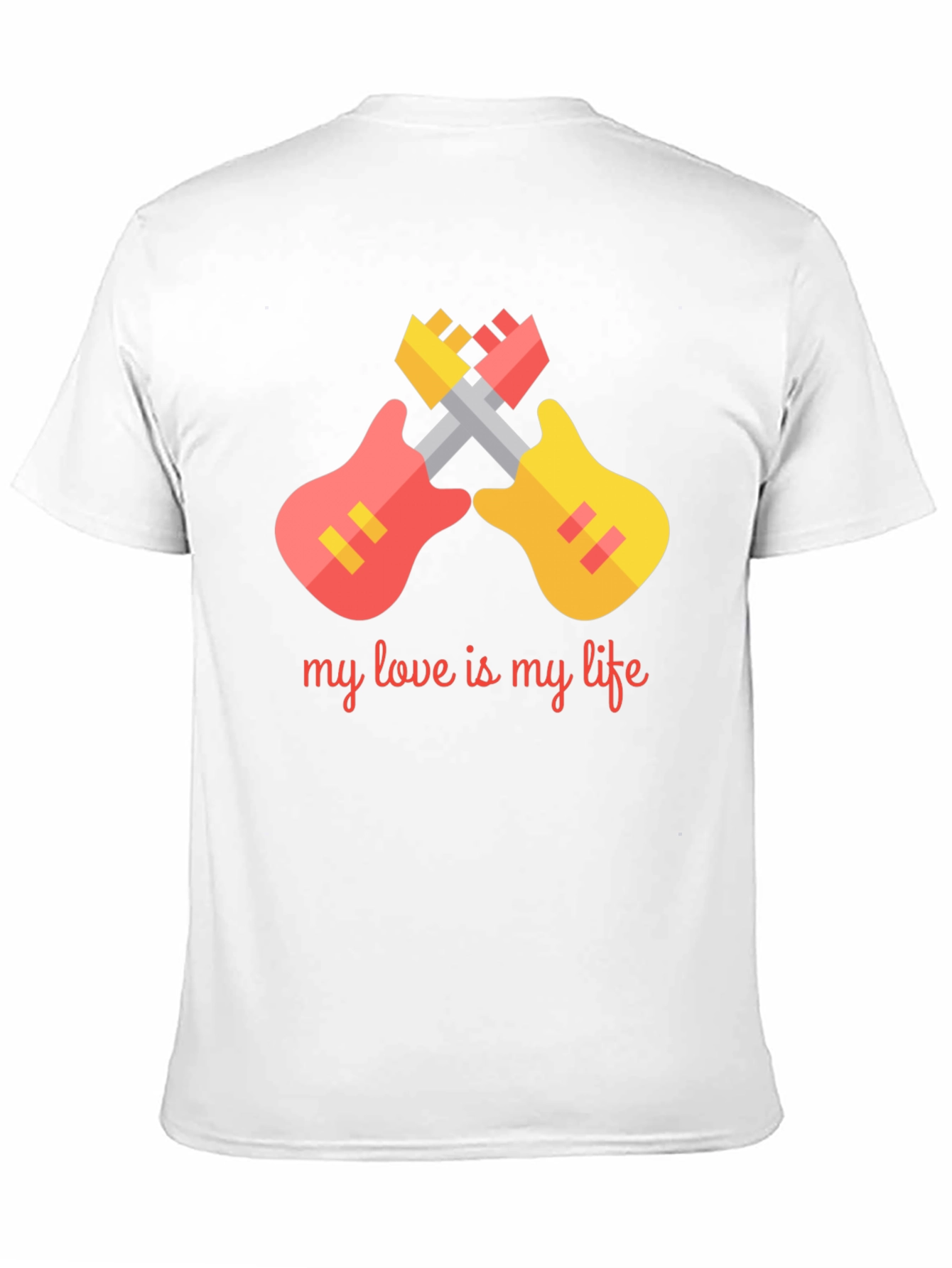 My Love Is My Life T-Shirt: Guitar Graphic Tee