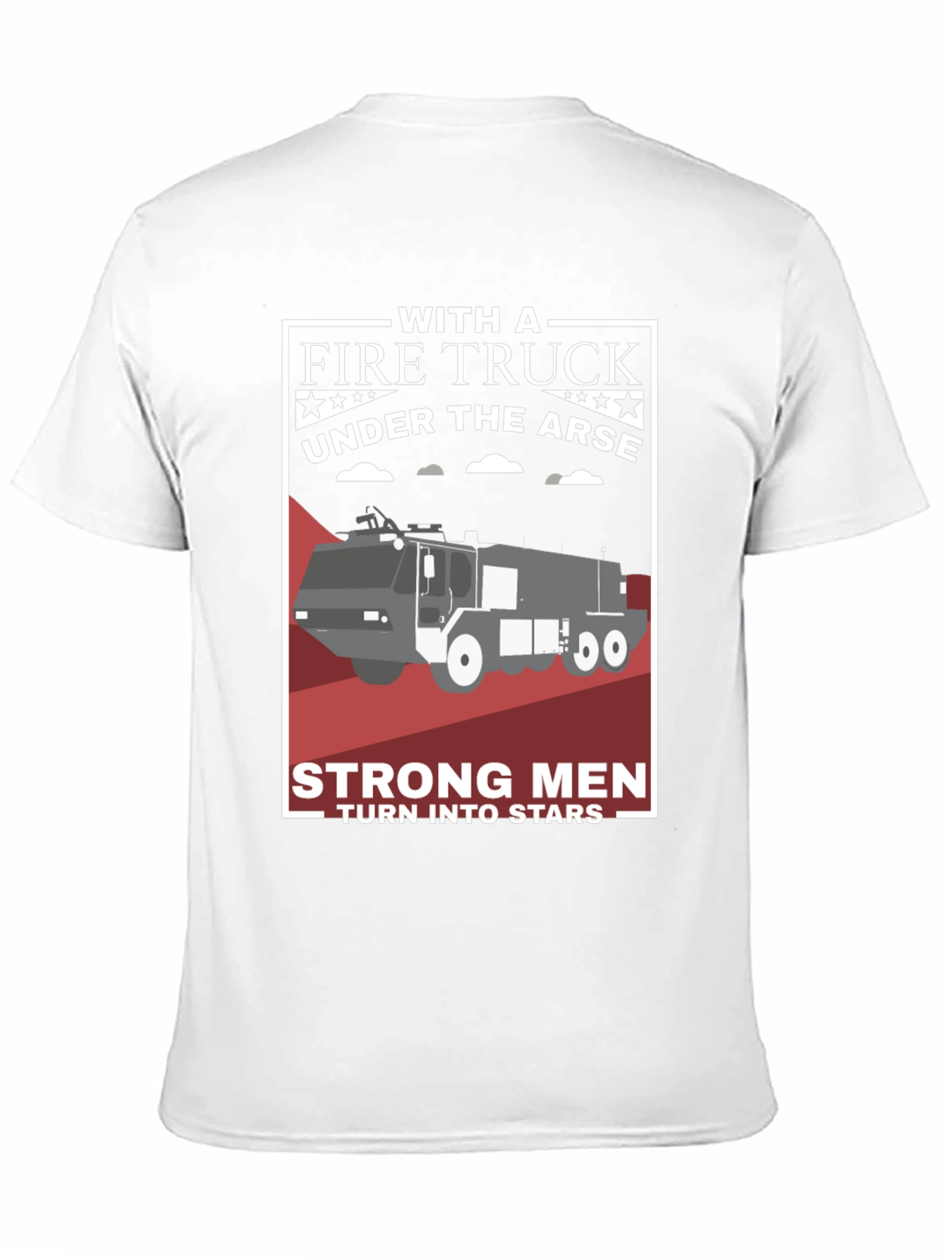 Fire Truck Under the Arse Graphic T-Shirt