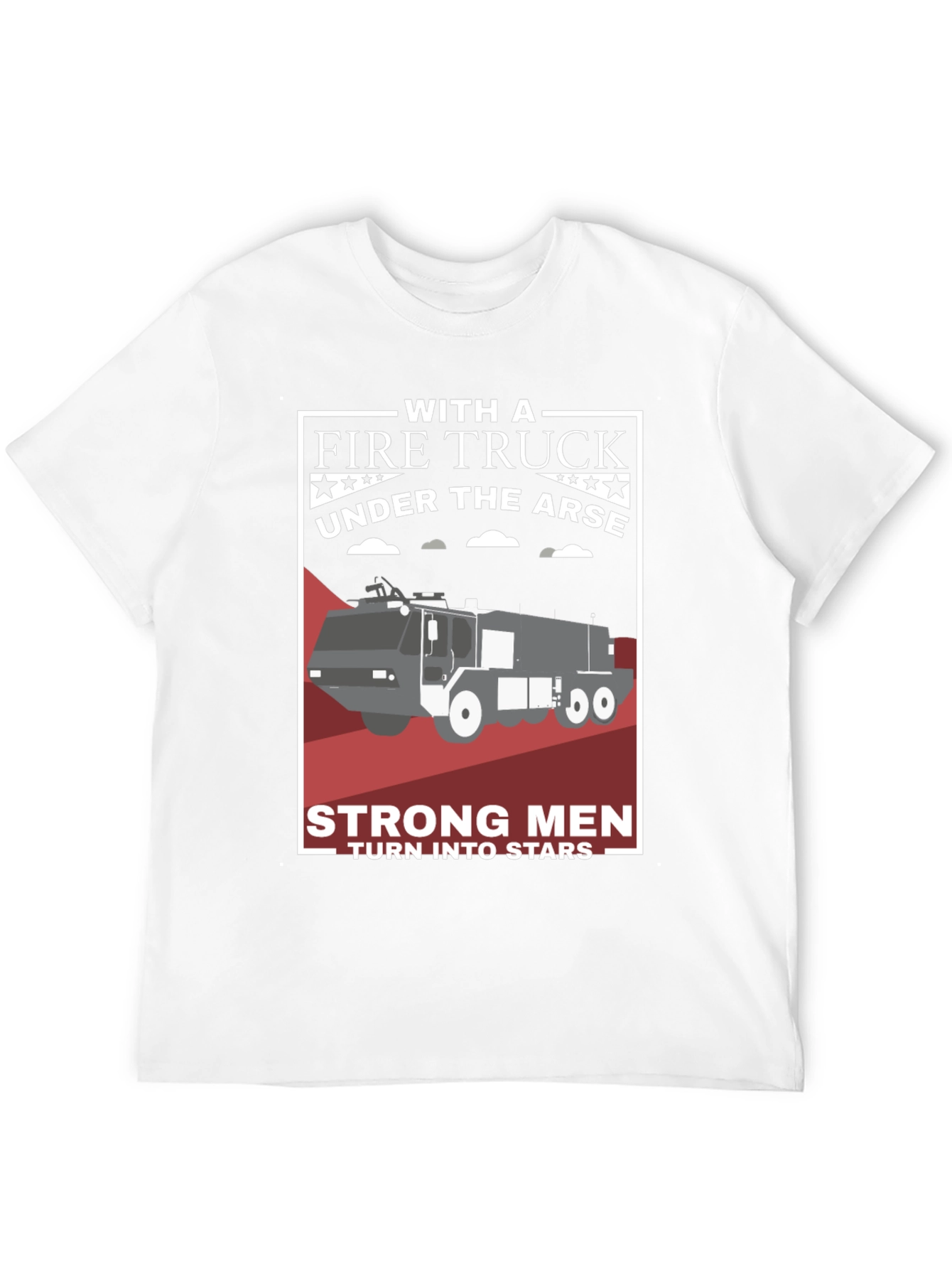 Fire Truck Under the Arse Graphic T-Shirt