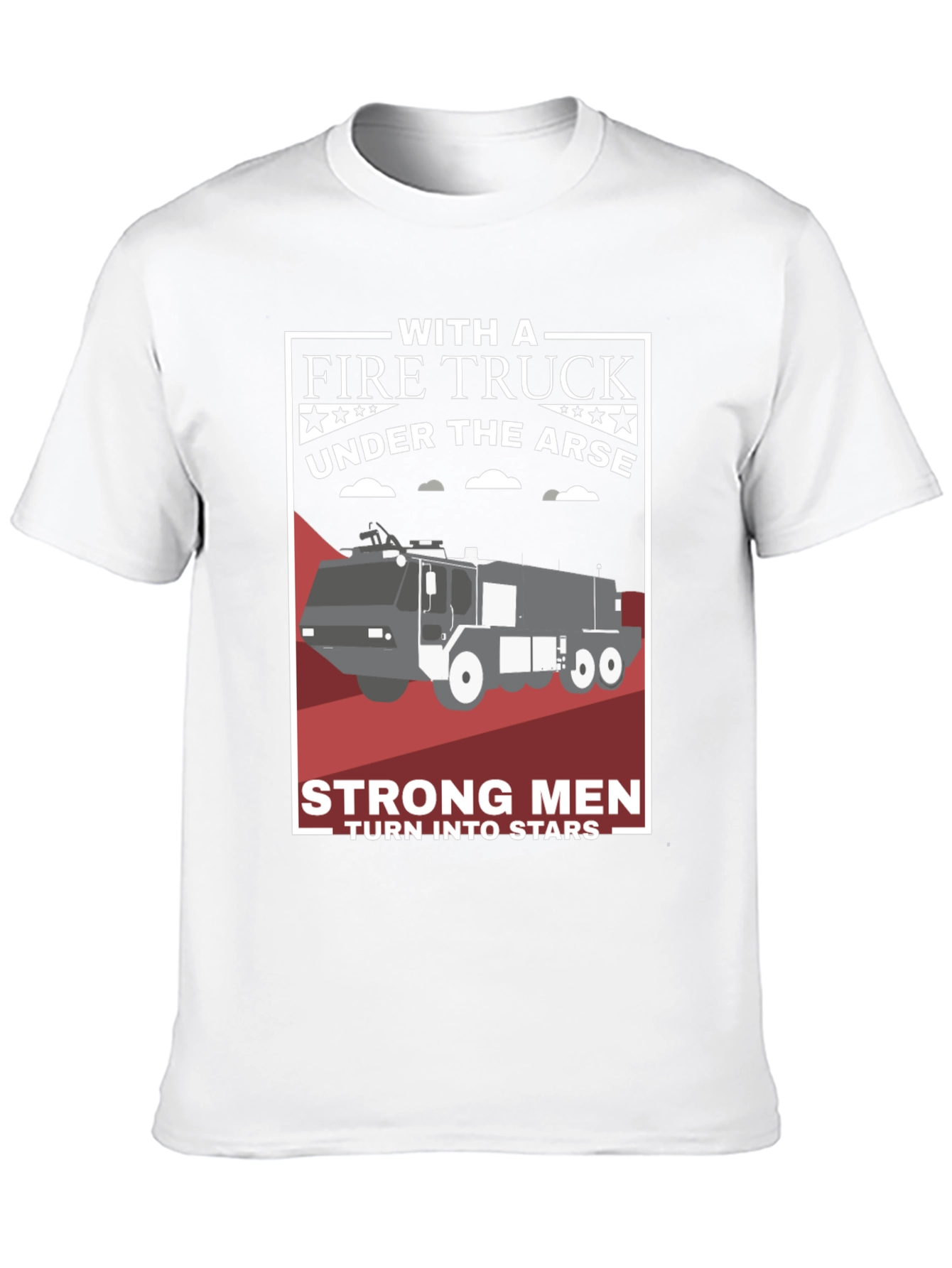 Fire Truck Under the Arse Graphic T-Shirt