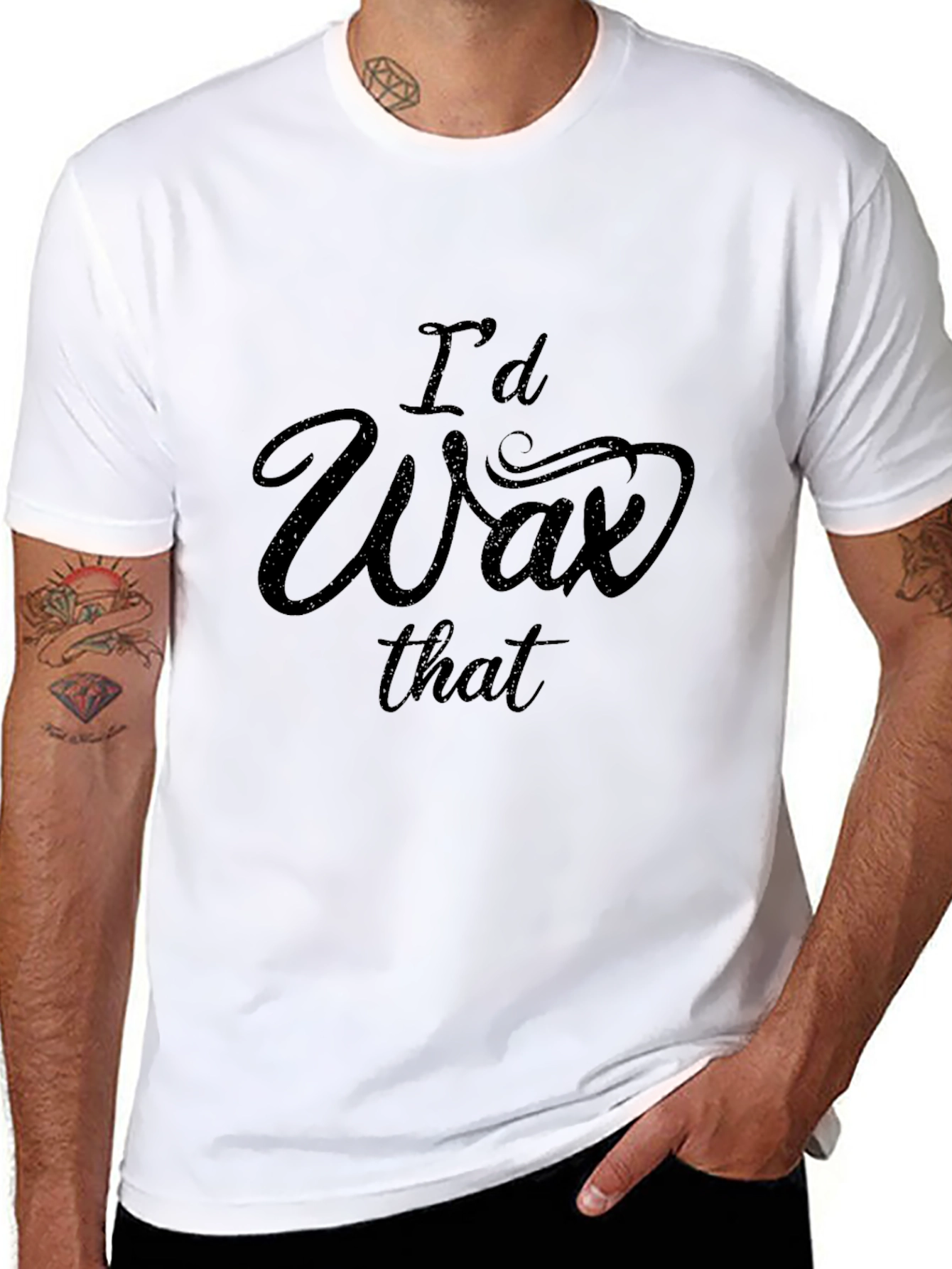 Id Wax That Graphic Tee - Funny T-Shirt