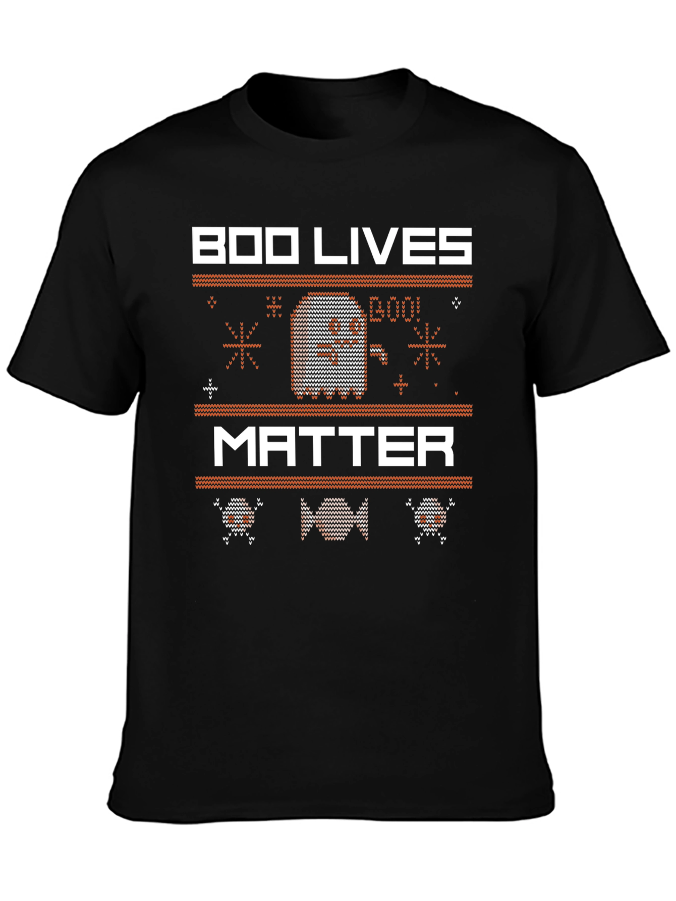 Boo Lives Matter Halloween Knit Style T-Shirt