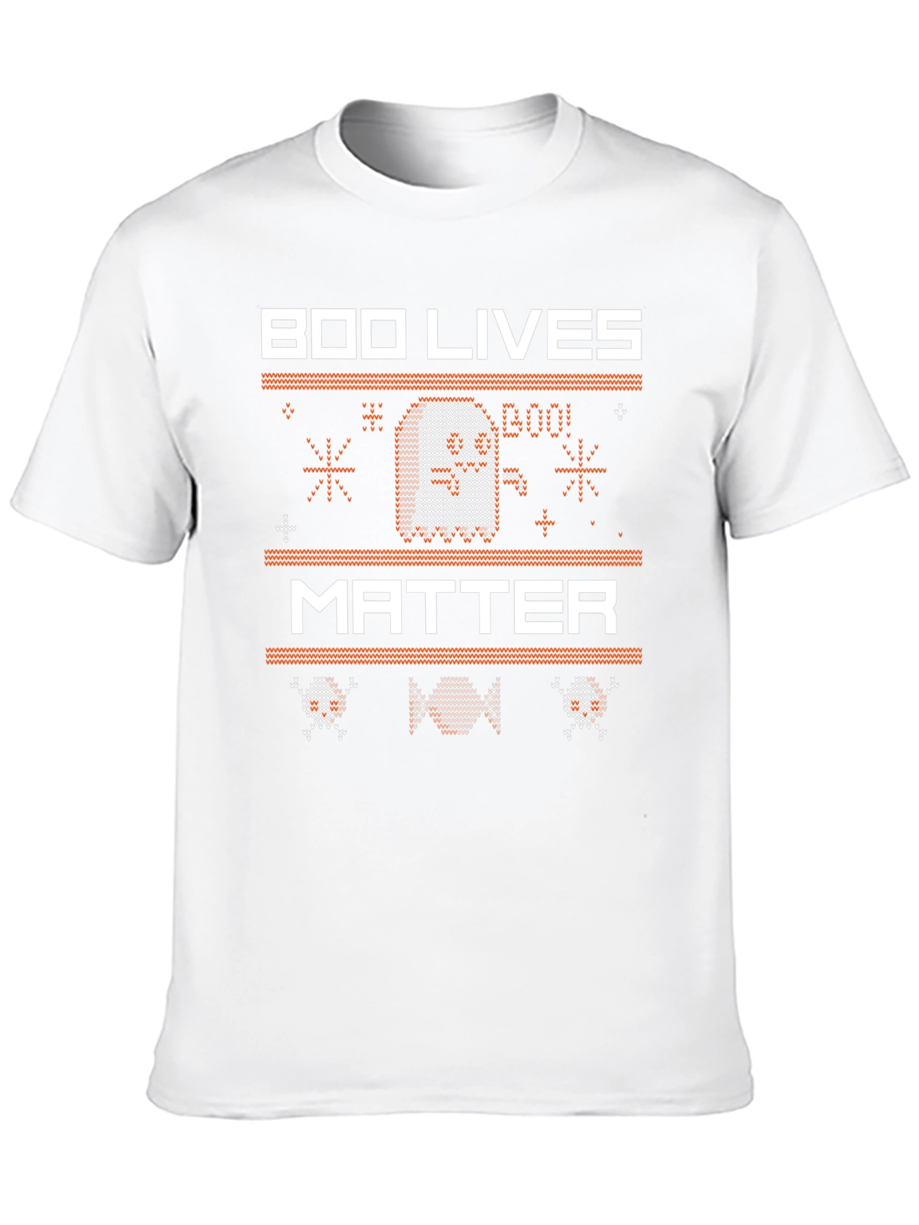 Boo Lives Matter Halloween Knit Style T-Shirt