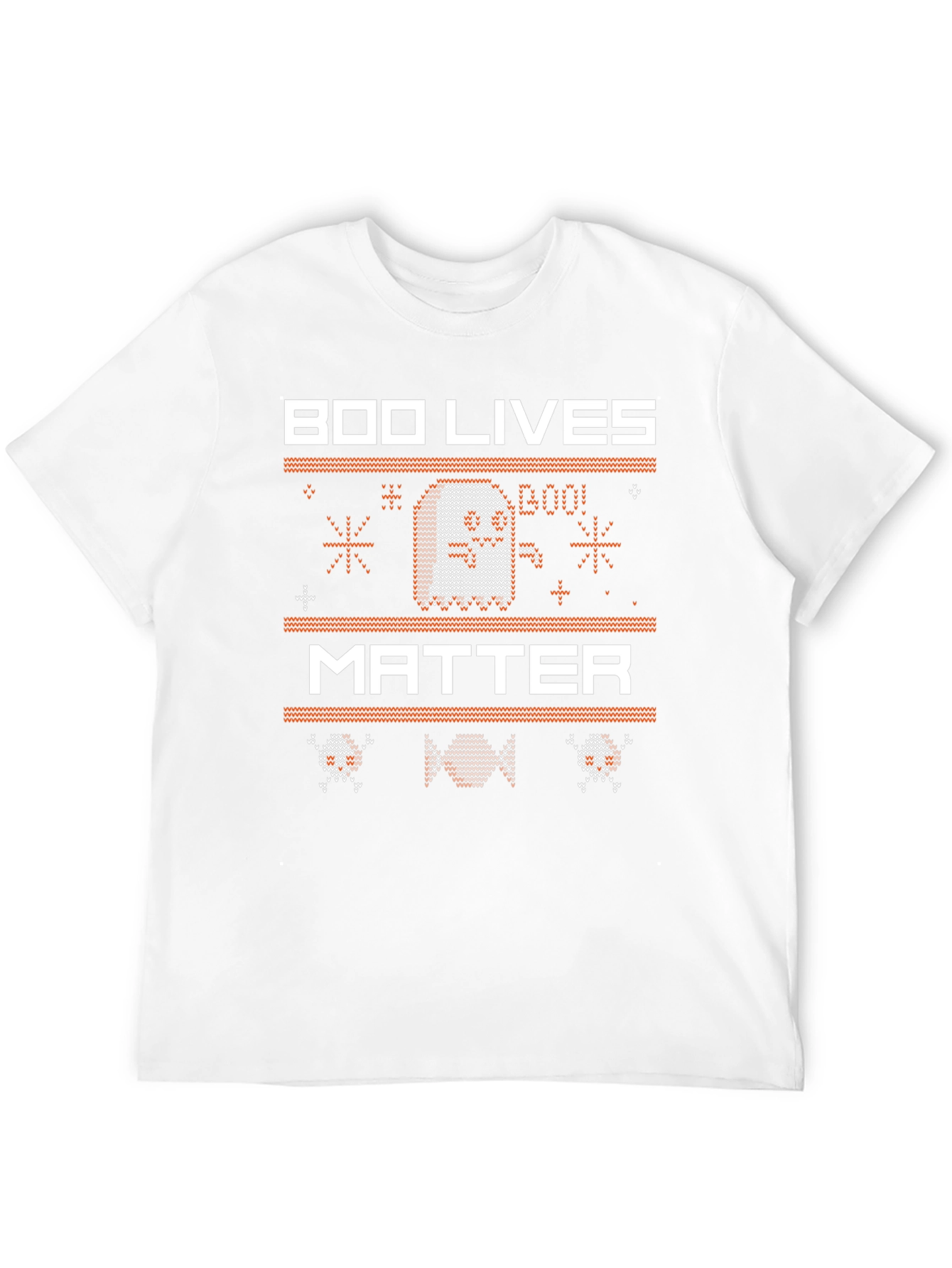 Boo Lives Matter Halloween Knit Style T-Shirt