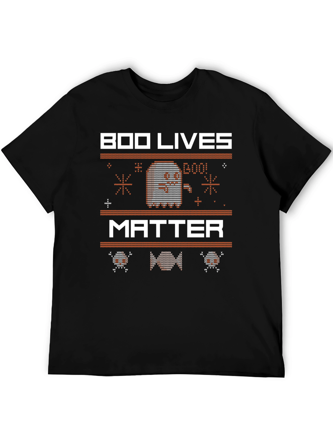Boo Lives Matter Halloween Knit Style T-Shirt