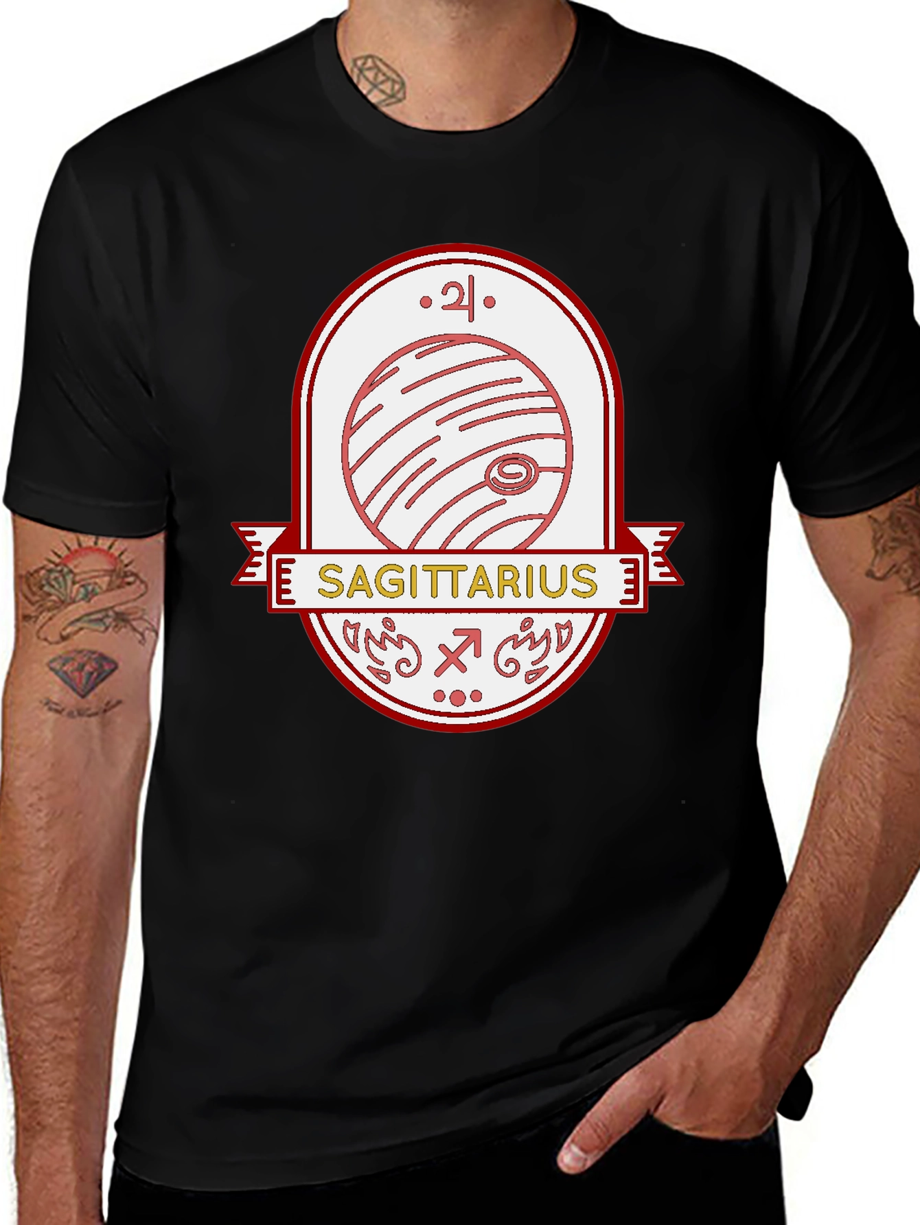 Sagittarius Zodiac Graphic T-Shirt Astrology Tee