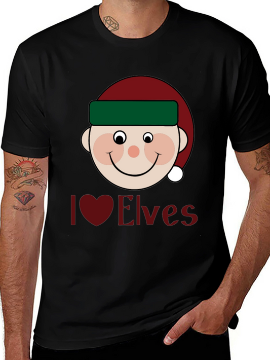 I Love Elves Holiday T-Shirt