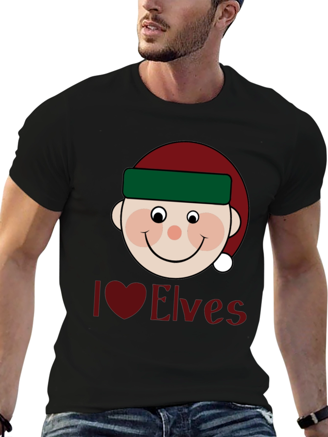 I Love Elves Holiday T-Shirt