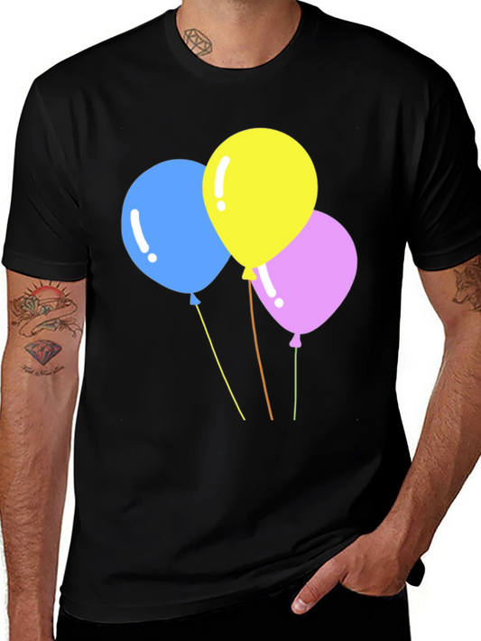 Balloon Graphic Black T-Shirt