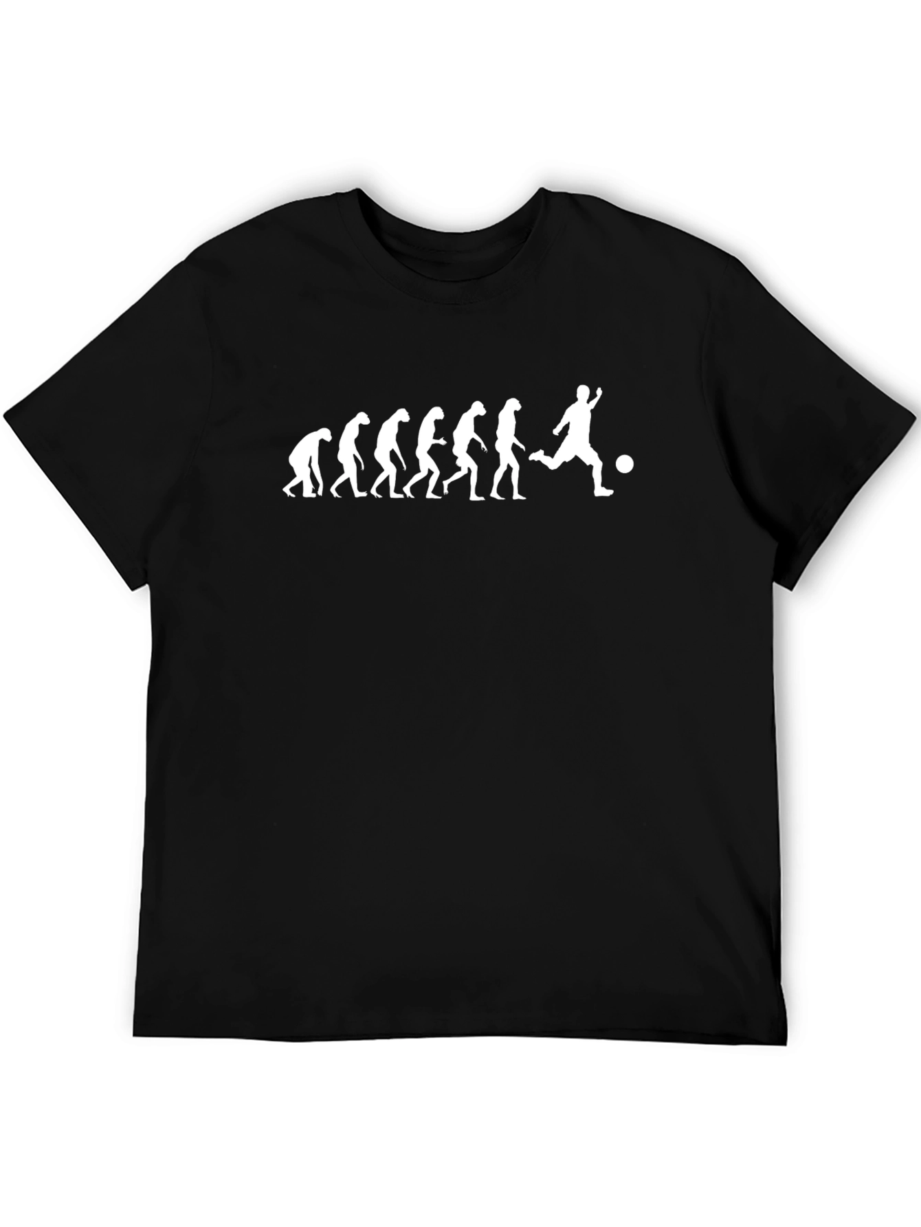 Soccer Evolution Graphic T-Shirt - Black